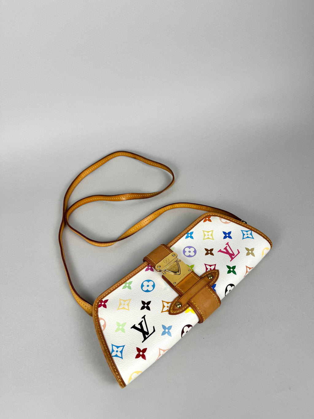 Louis Vuitton Shirley Monogram Multicolor White