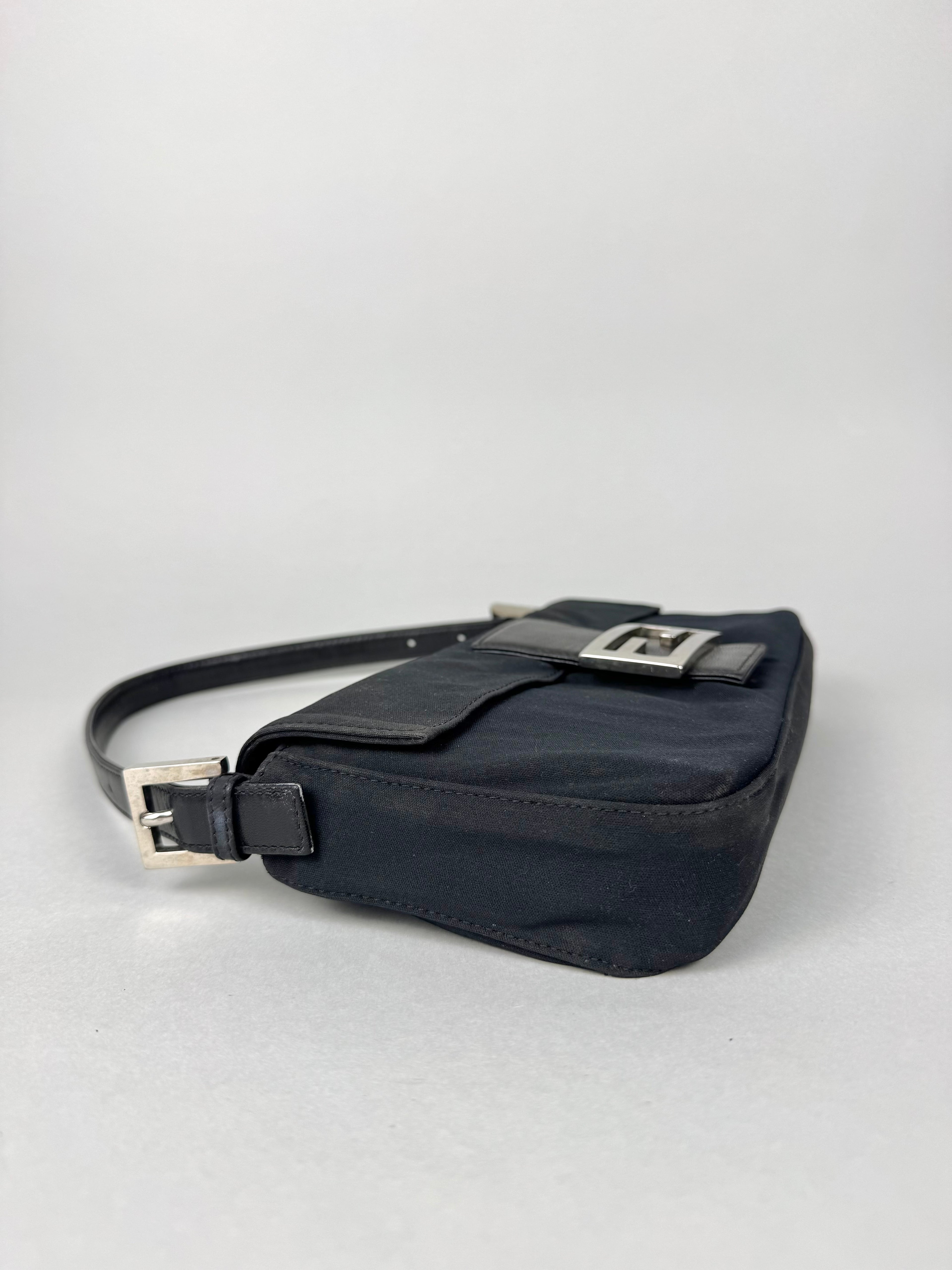 Fendi Baguette Nylon Black
