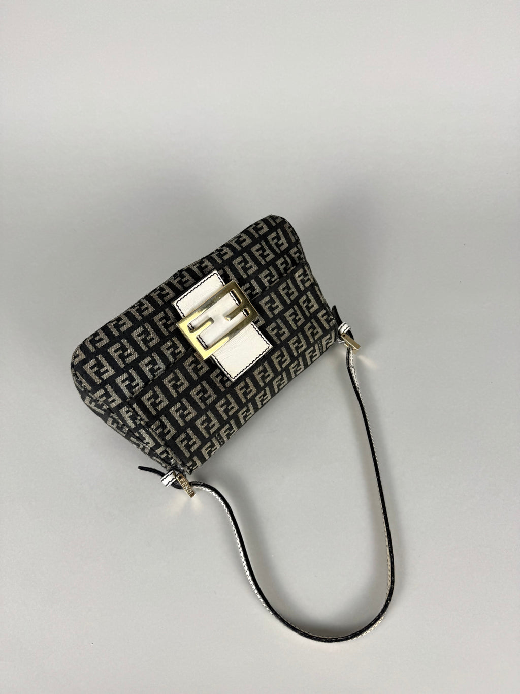 Fendi Monogram Canvas Mini Mama Baguette