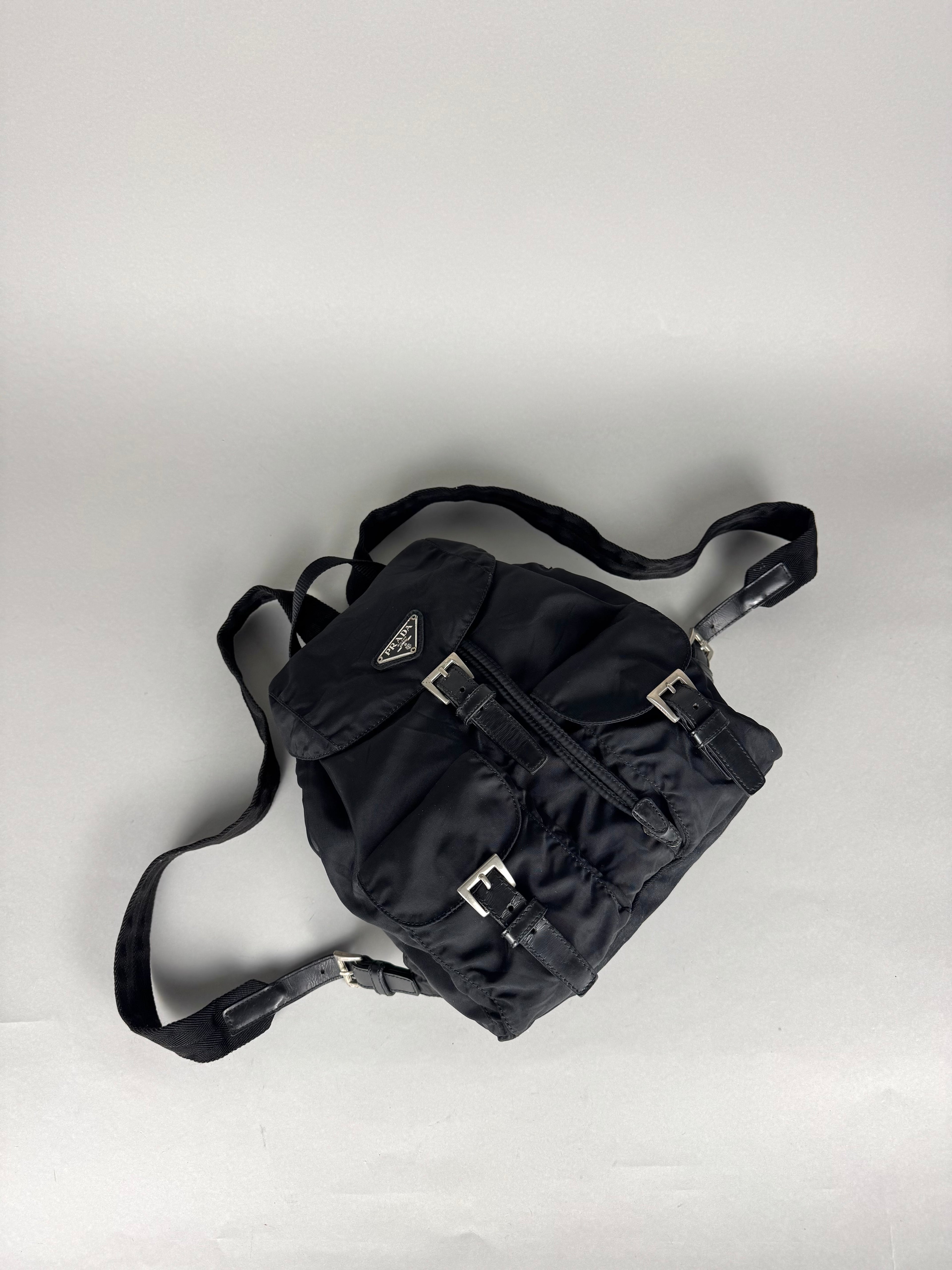 Prada Nylon Black Backpack Small