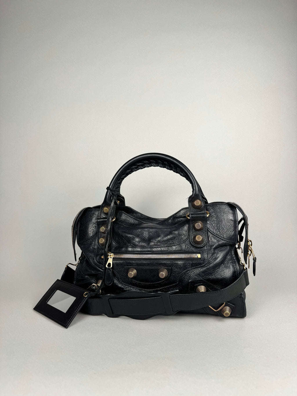 Balenciaga City Black Leather