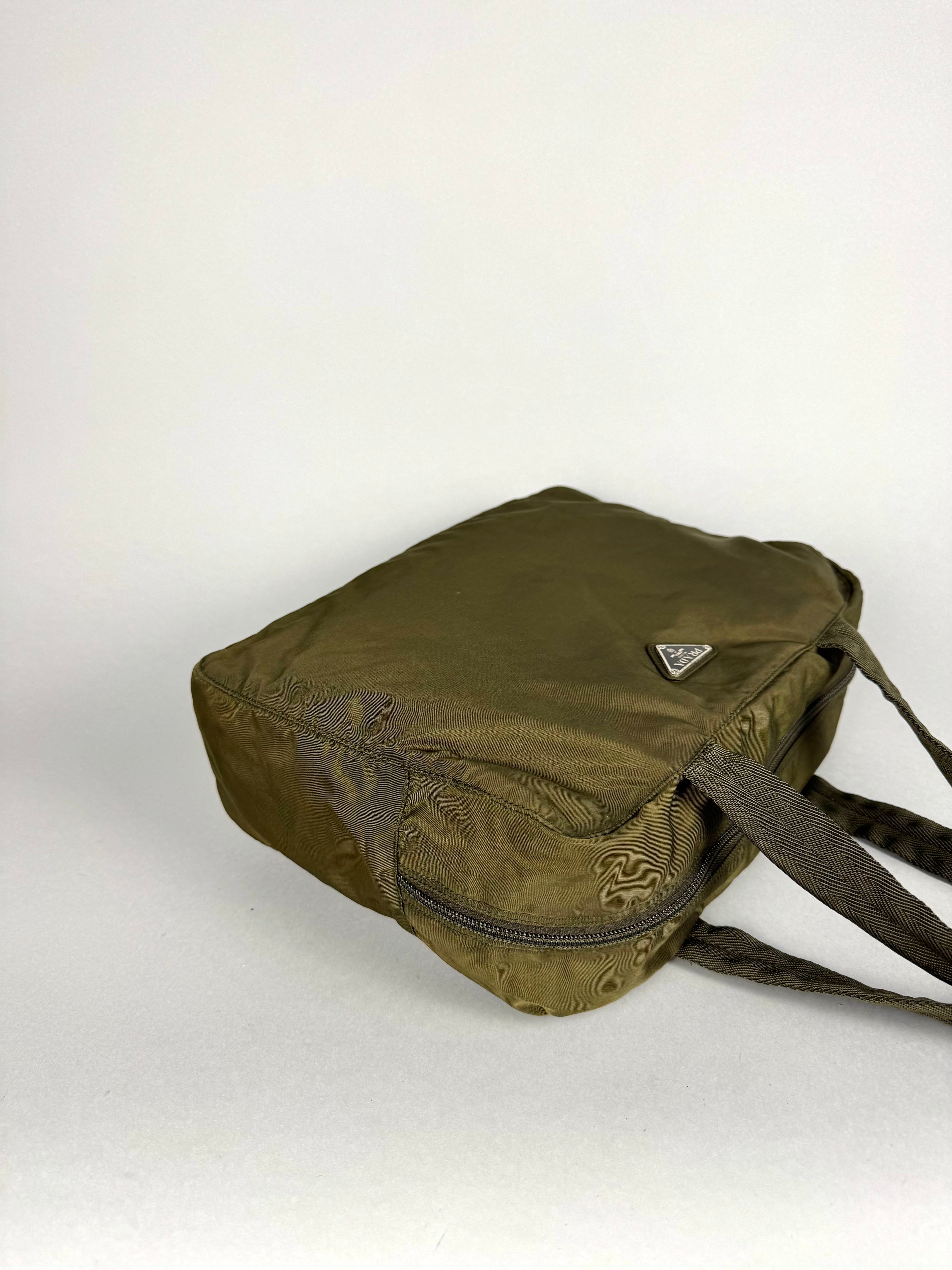 Prada Nylon Green Shoulder