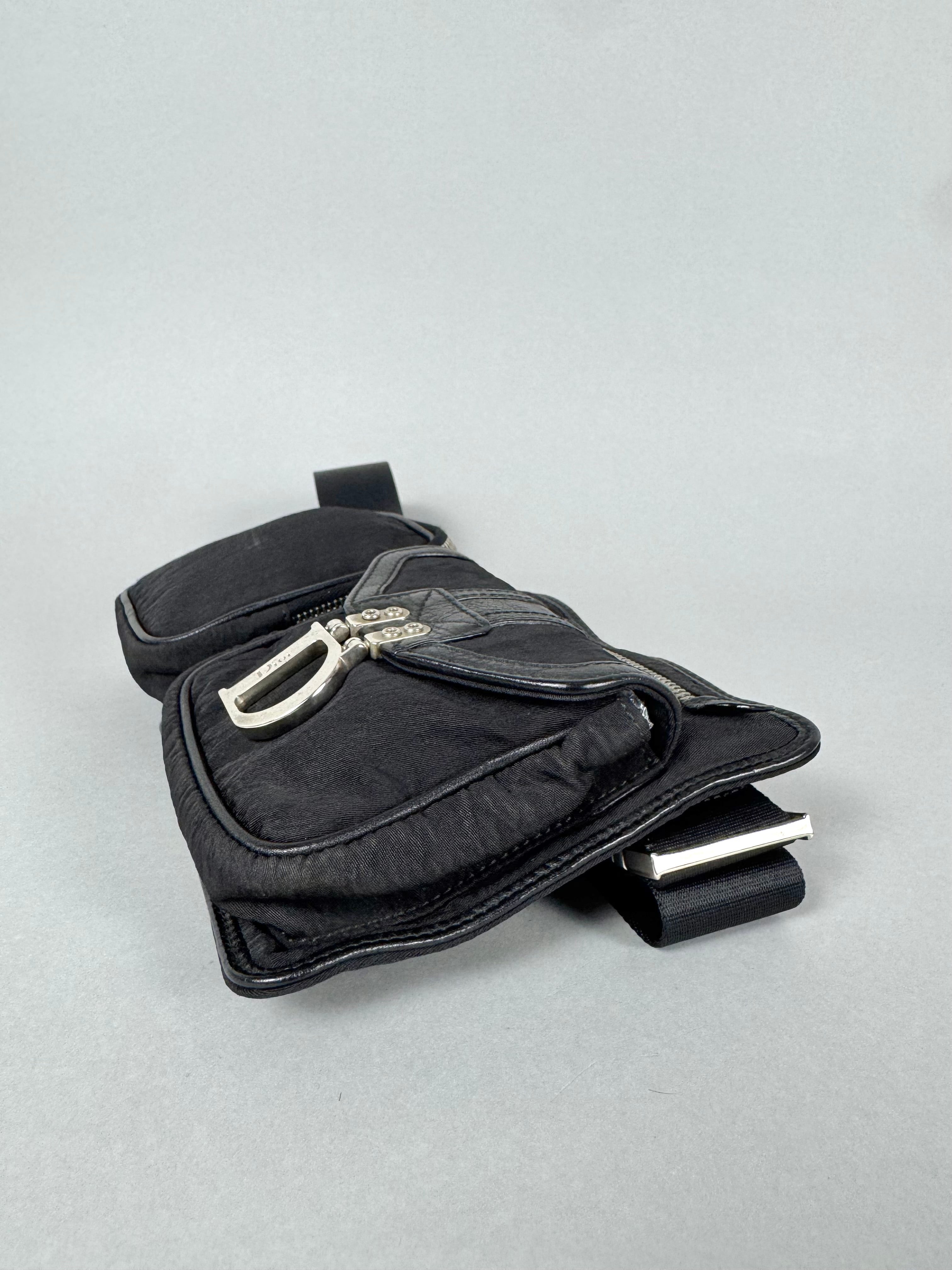 Christian Dior Nylon Pochete Sling Belt Black