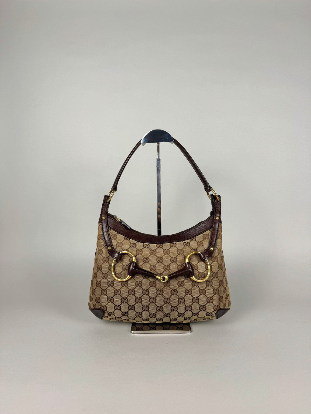 Gucci Monogram Horsebit Shoulder