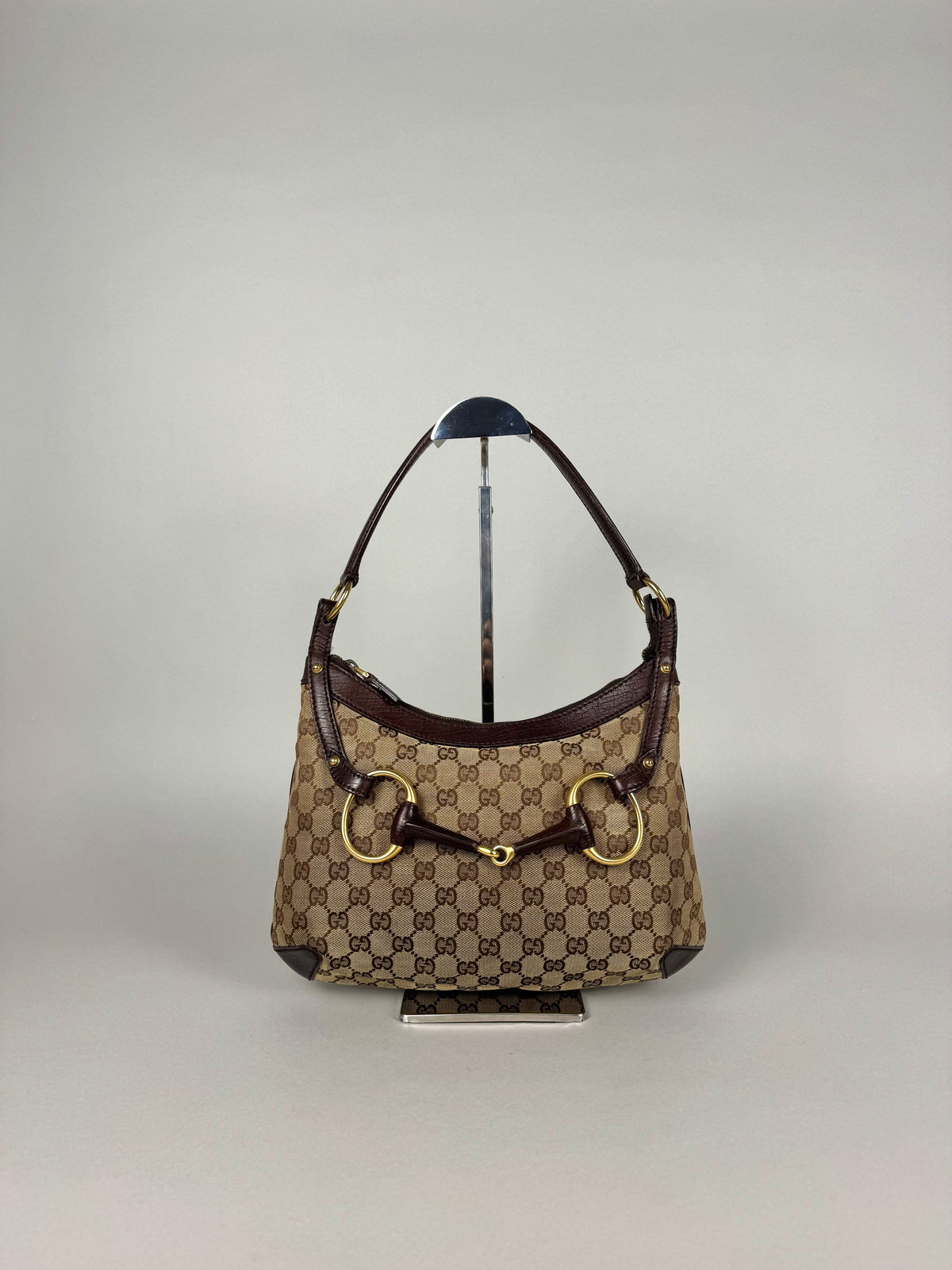 Gucci Monogram Horsebit Shoulder