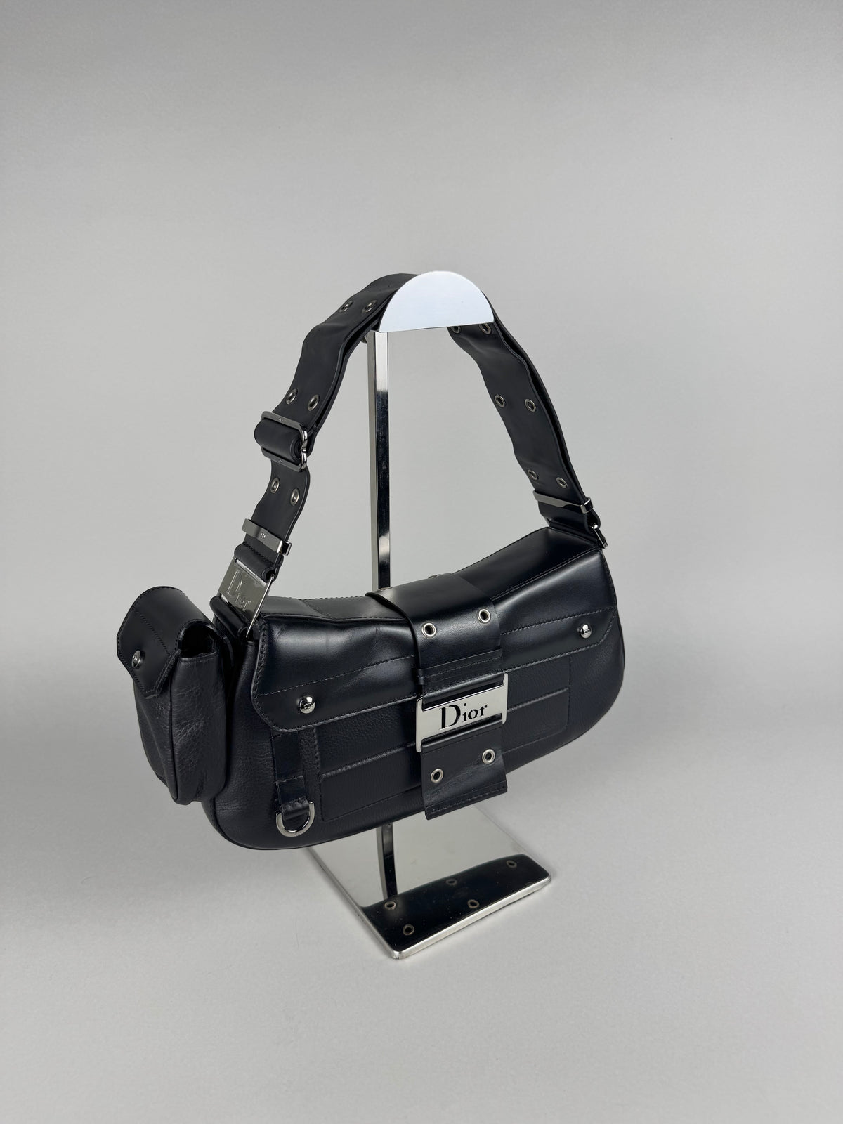 Christian Dior Street Chic Columbus Pocket Black Leather