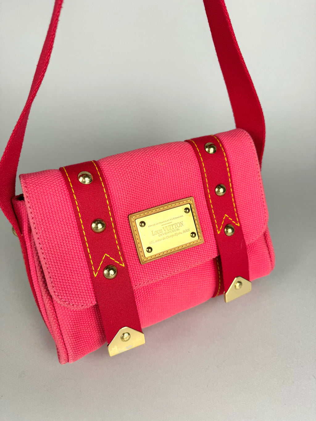 Louis Vuitton Pink Antigua Sac Rabat