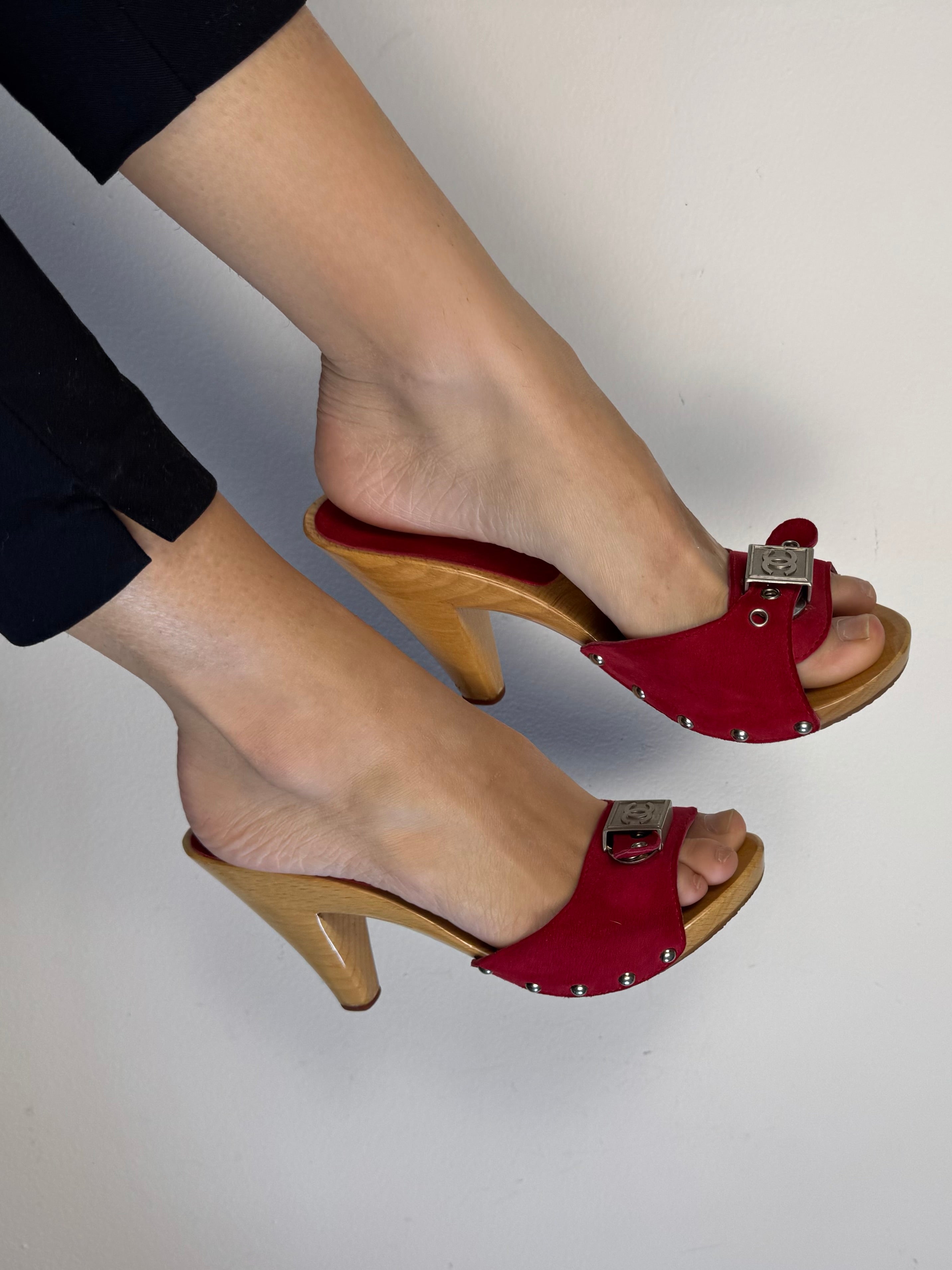 Chanel Suede Heels