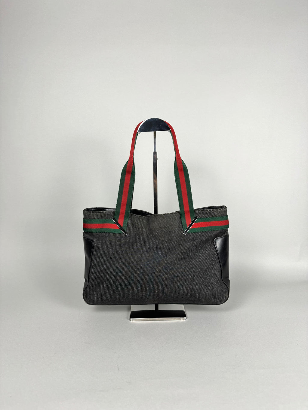 Gucci Denim Web Tote