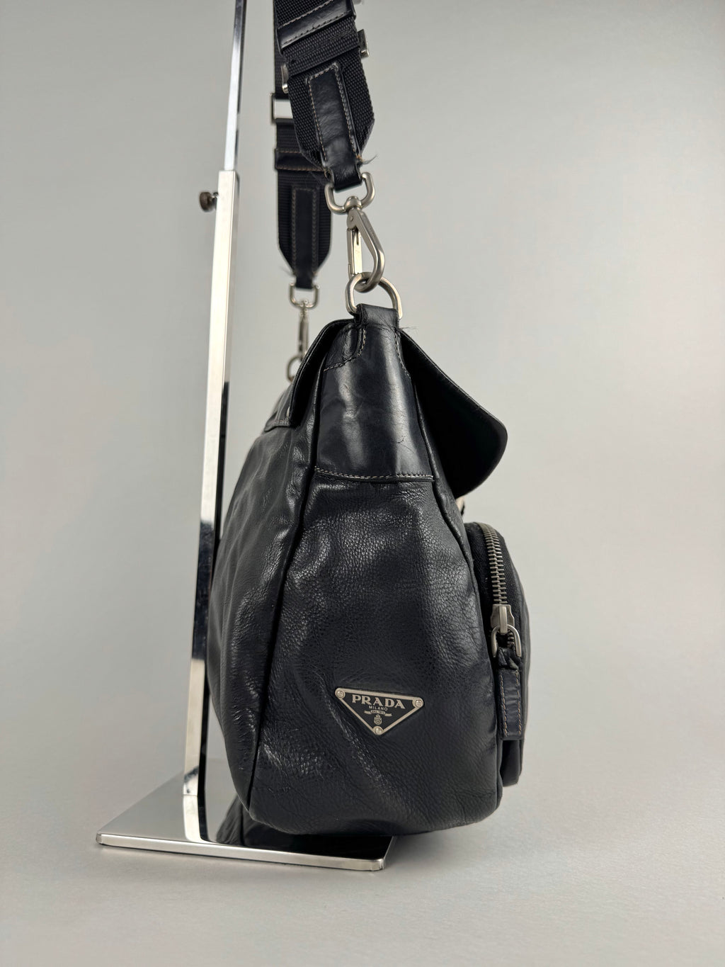 Prada Black Leather Shoulder