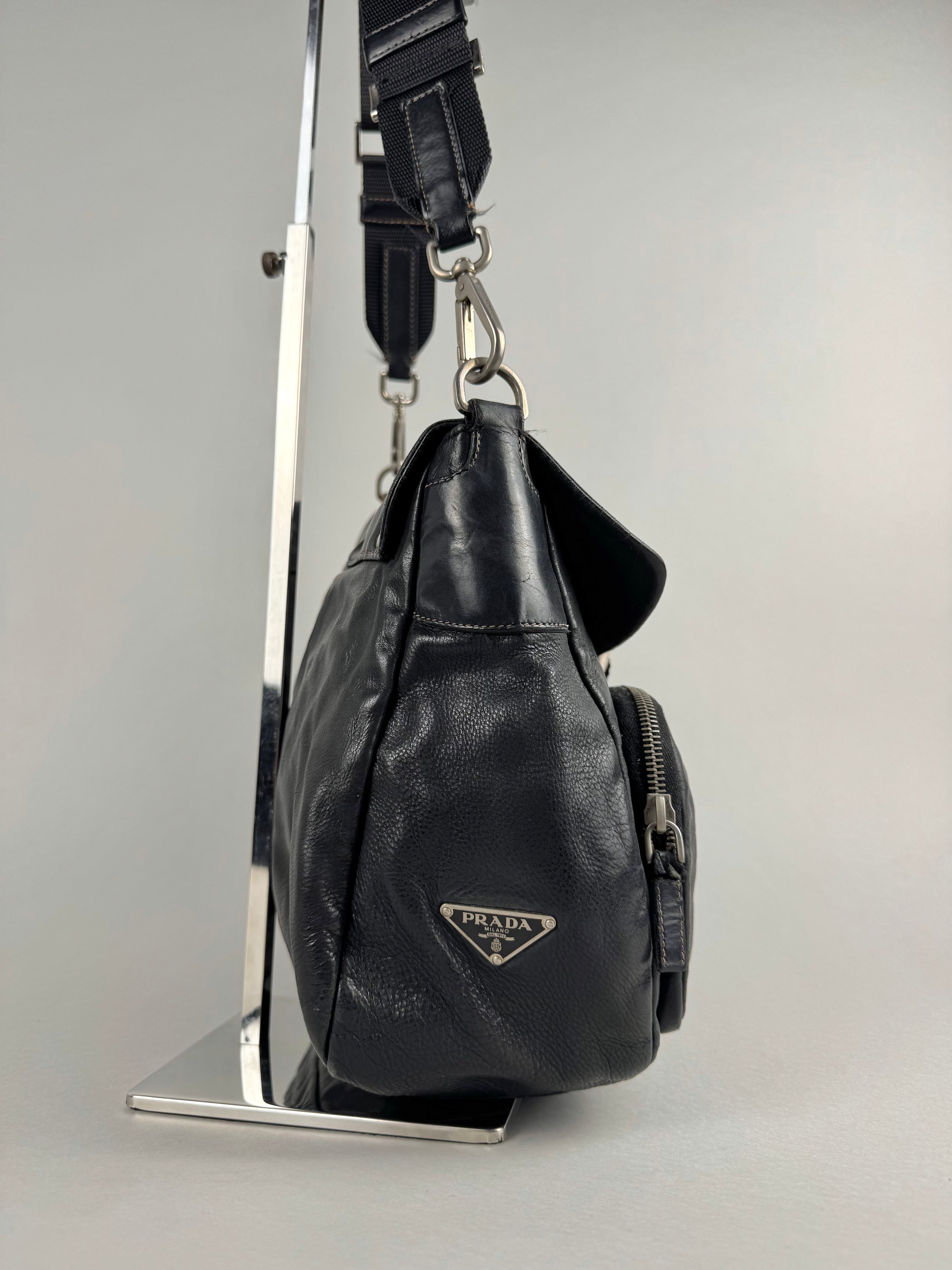 Prada Black Leather Shoulder