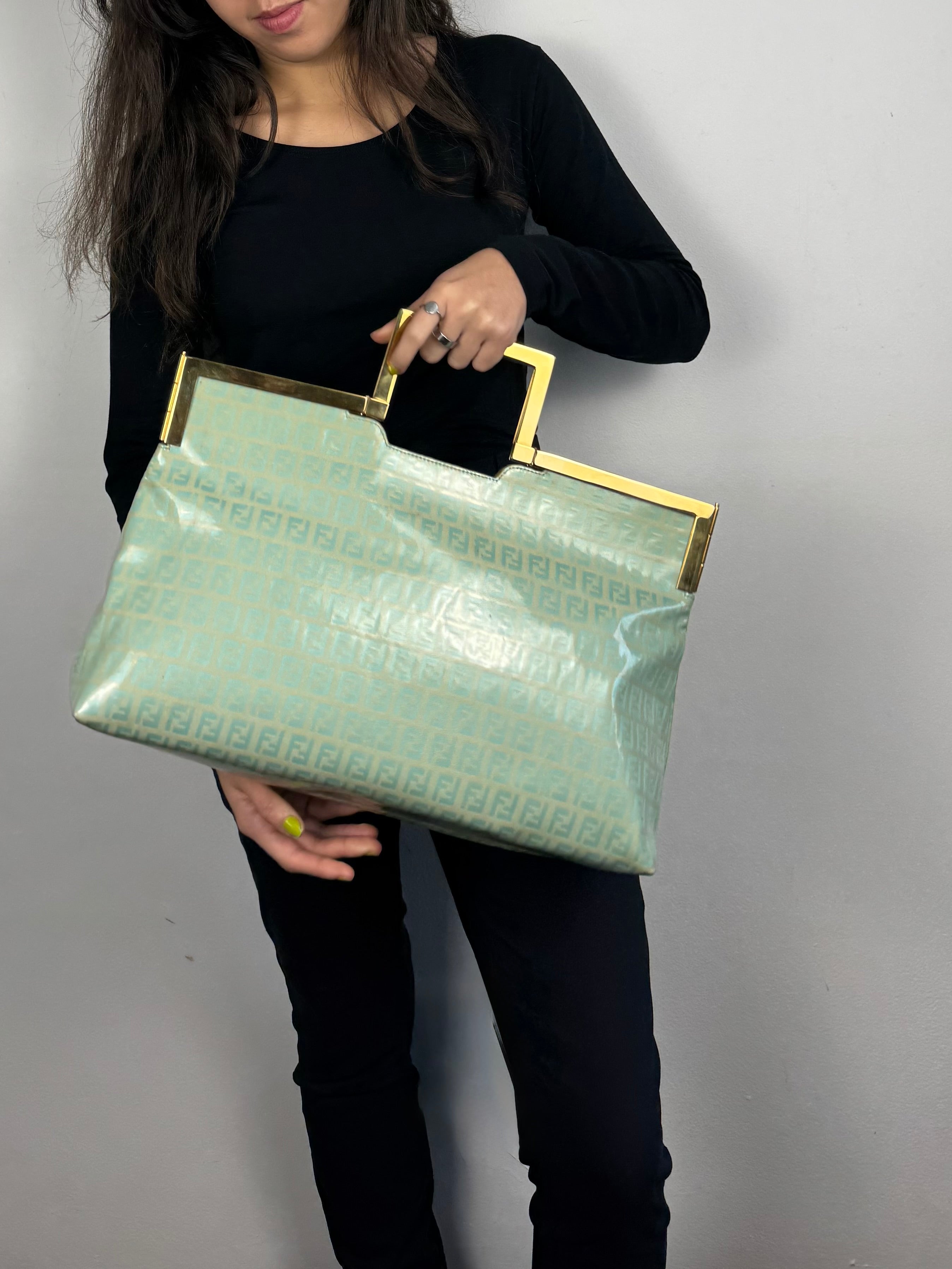 Fendi Monogram Zucchino Turquoise