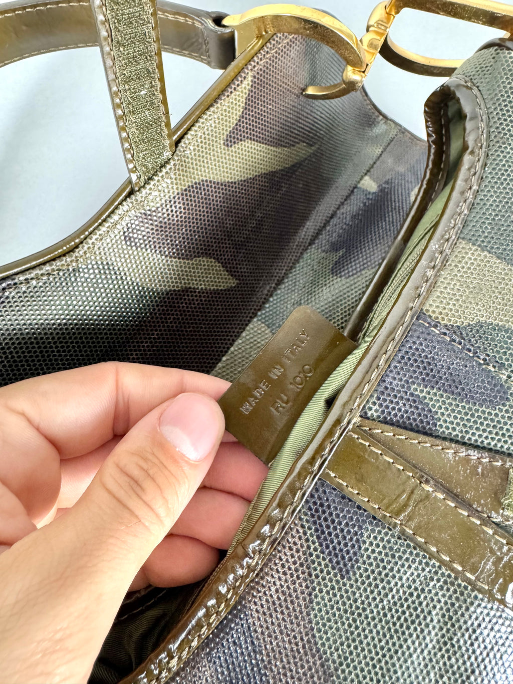 Christian Dior Saddle Camouflage