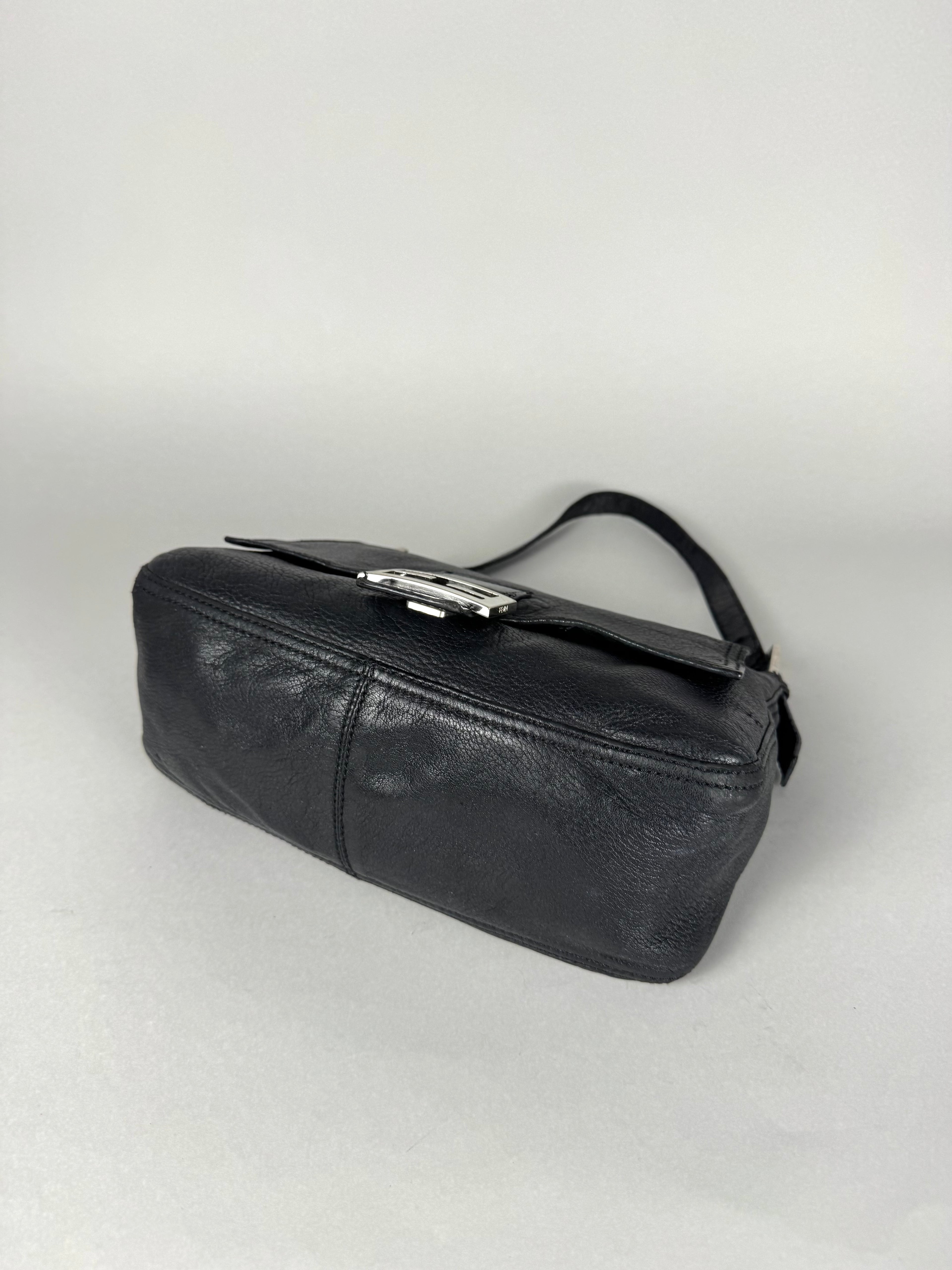 Fendi Mama Baguette Black Leather