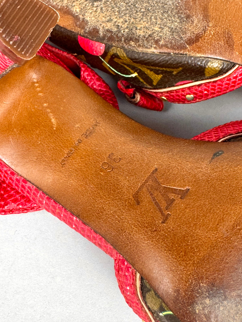 Louis Vuitton Cherry Blossom Murakami Sandals