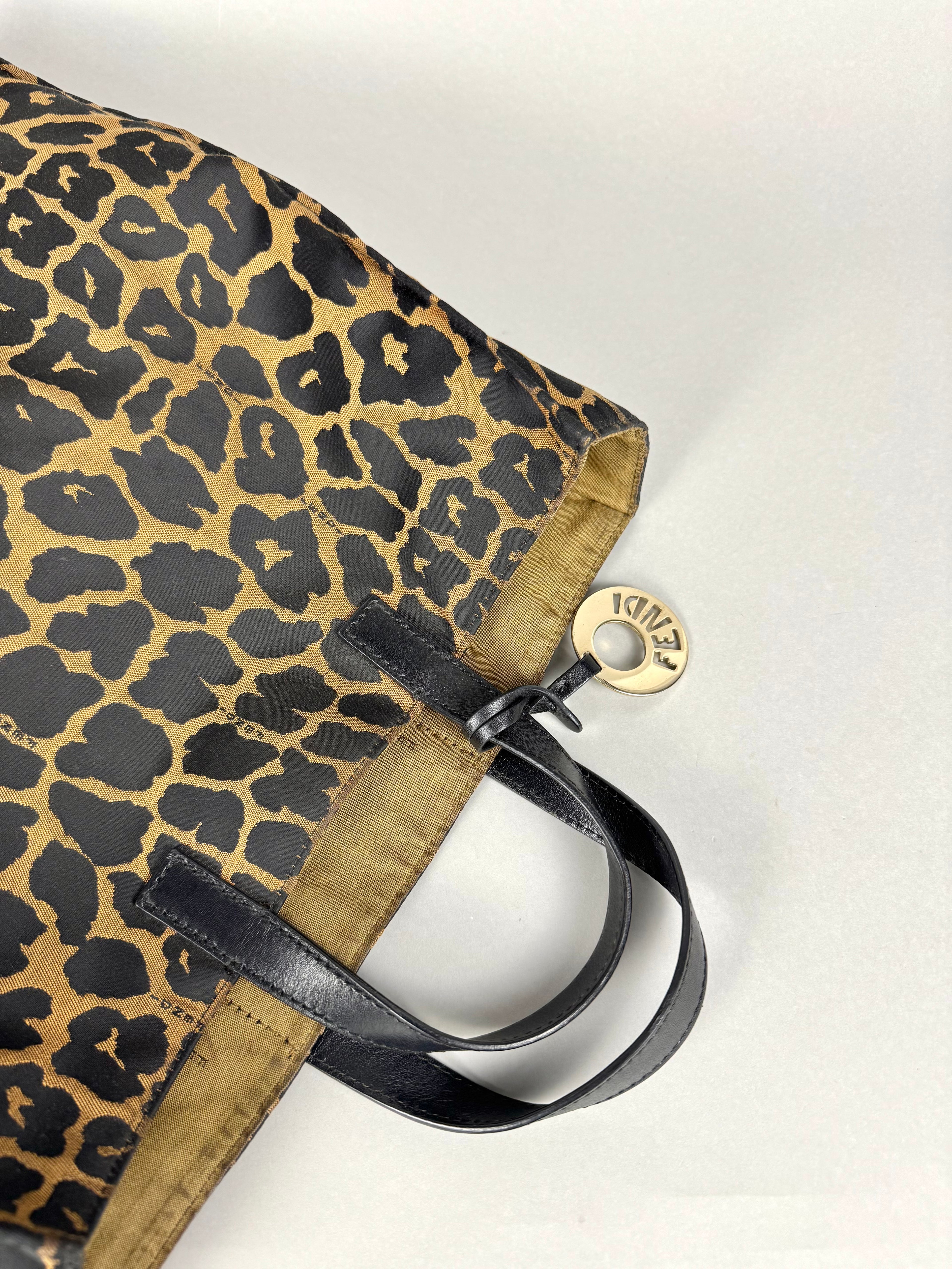 Fendi Special Shopping Tote Printed Canvas Large
