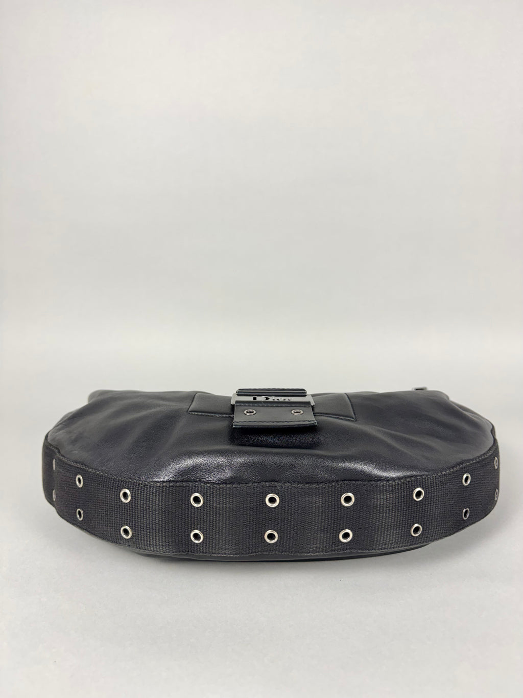 Christian Dior Street Chic Half Moon Leather Black
