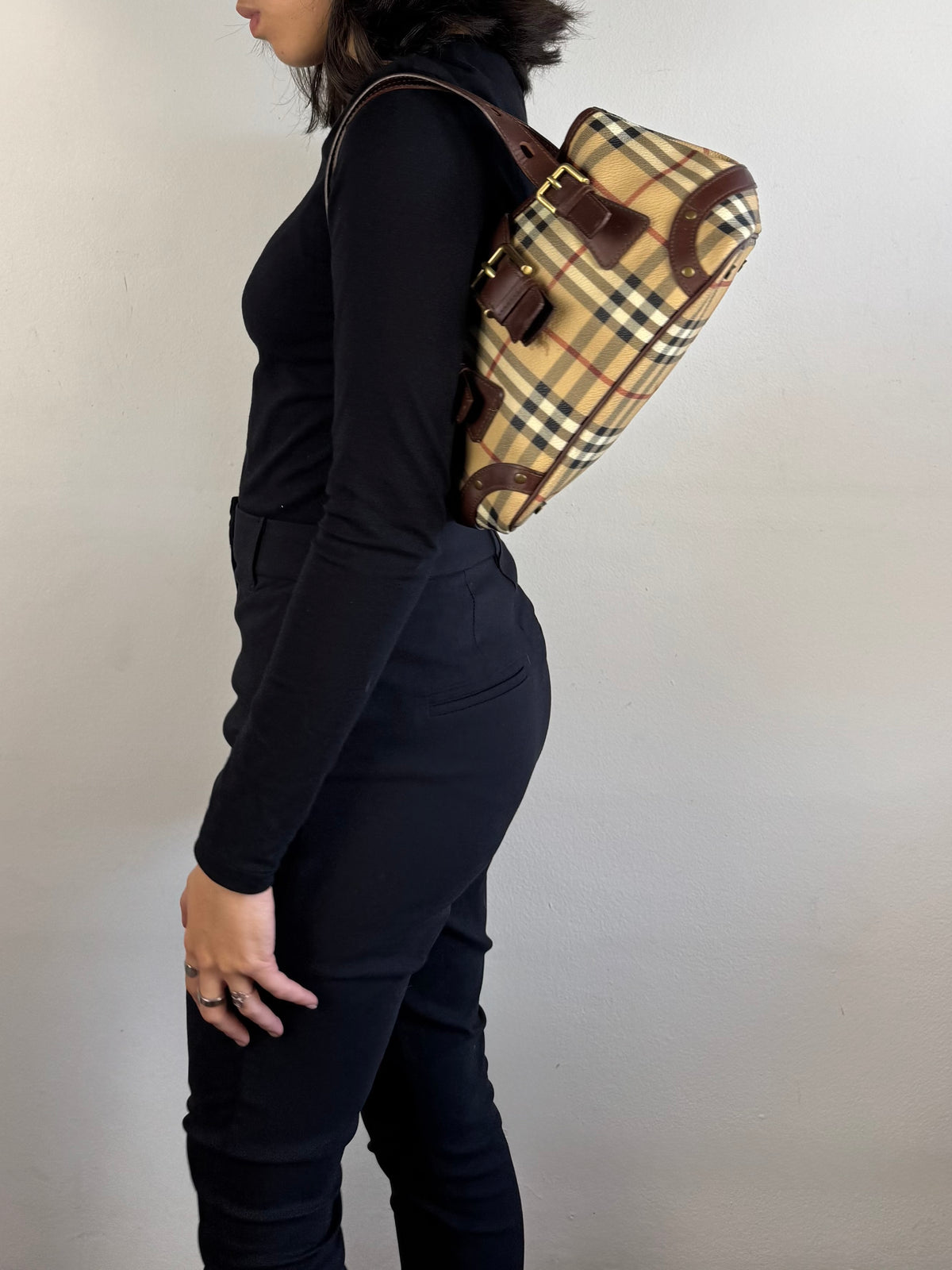 Burberry Haymarket Check Éden Tote