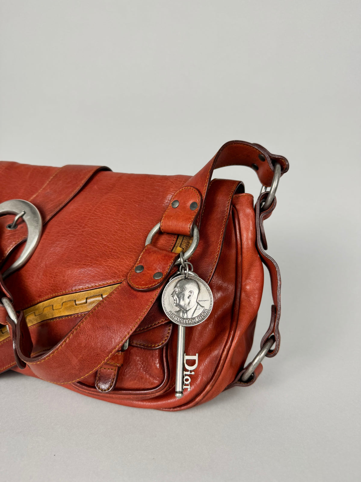 Christian Dior Gaucho Leather Red
