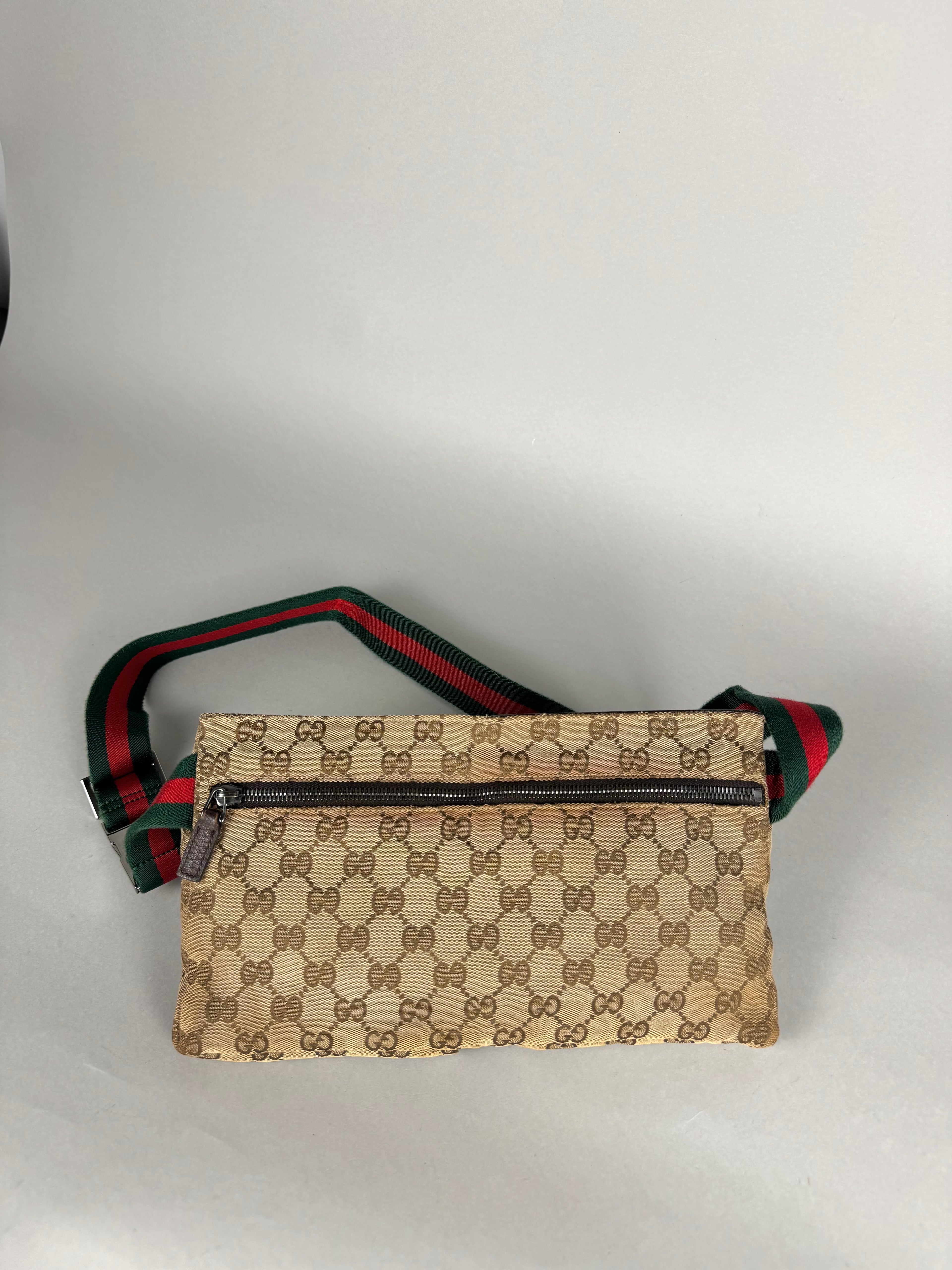 Gucci Monogram Double Pocket Belt