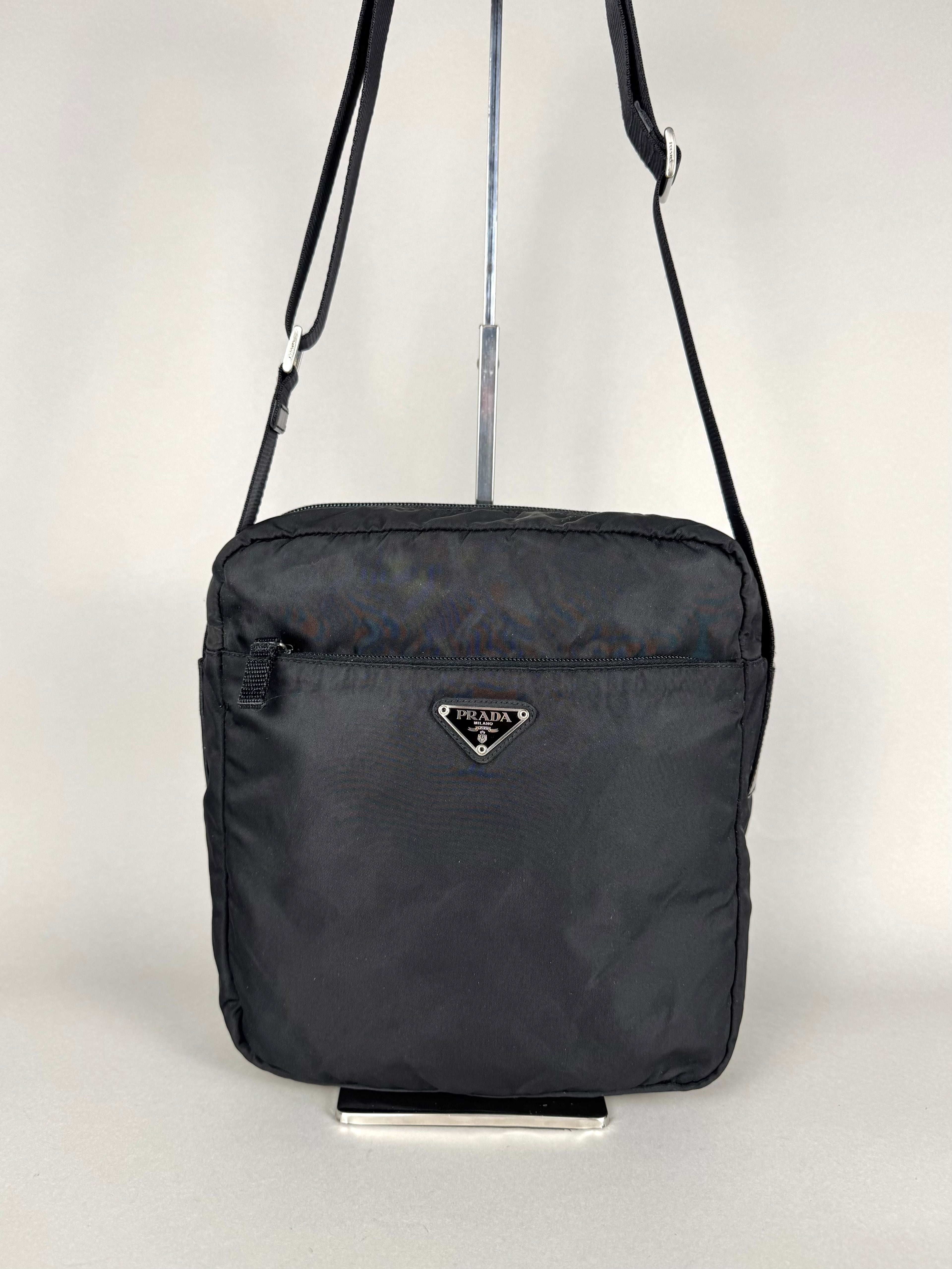 Prada Tessuto Messenger Crossbody Nylon Bag