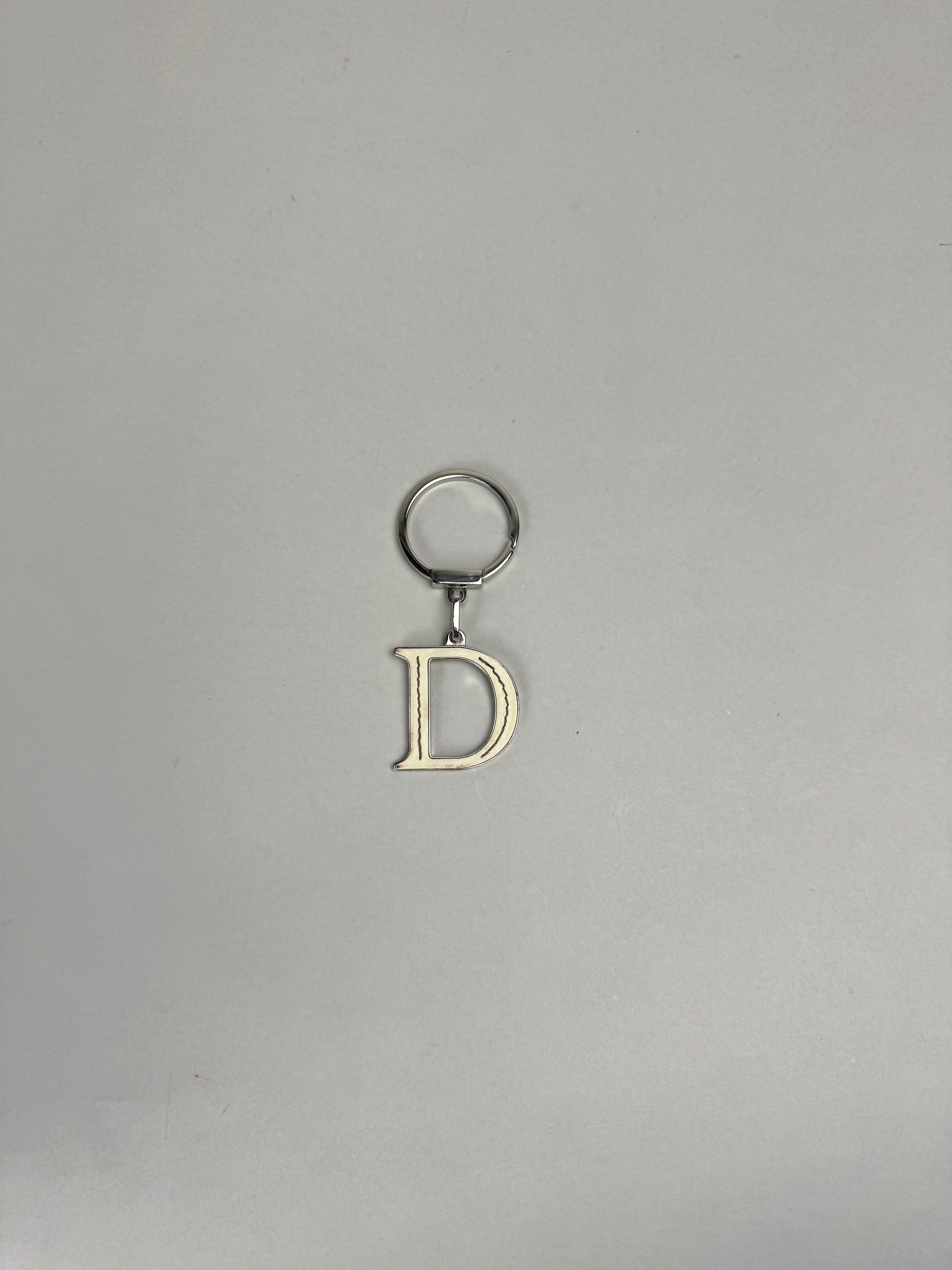 Christian Dior D Charm Keychain