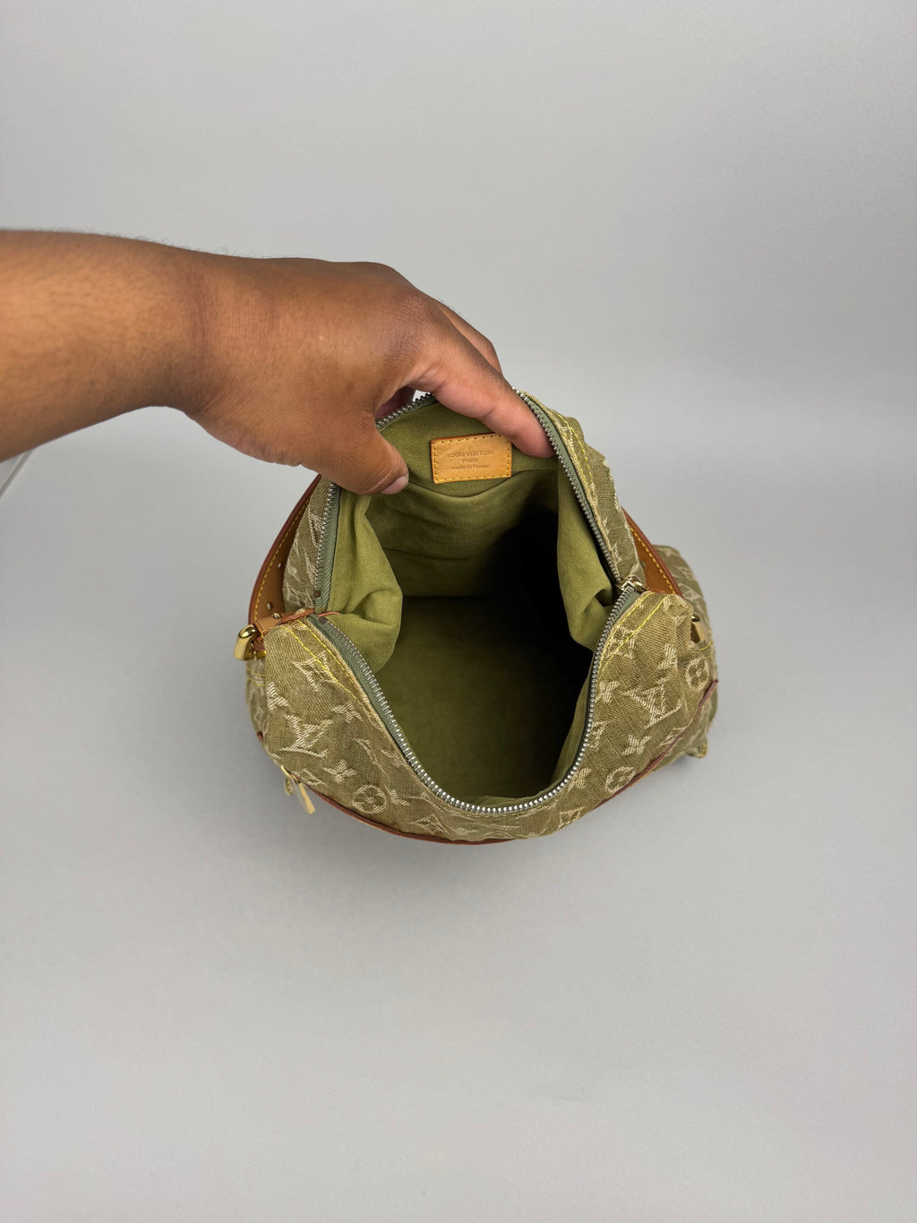 Louis Vuitton Denim Green Baggy GM