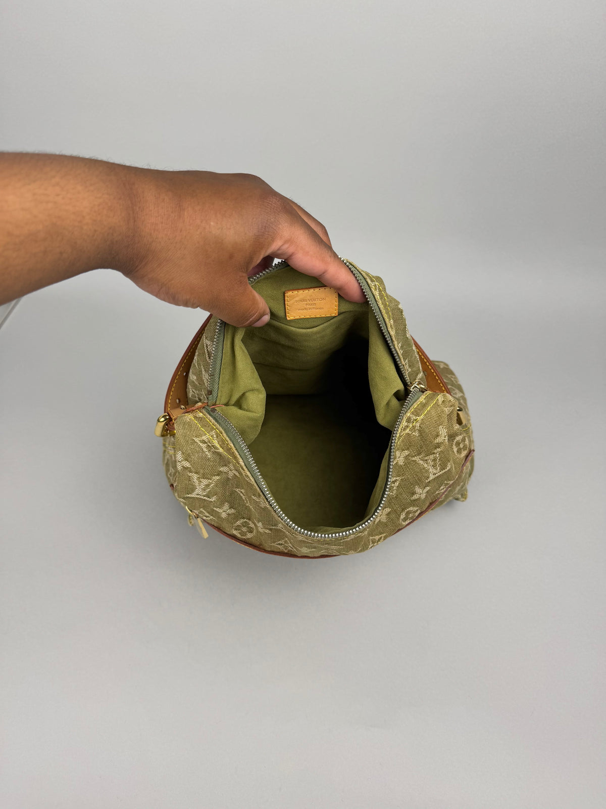 Louis Vuitton Denim Green Baggy GM