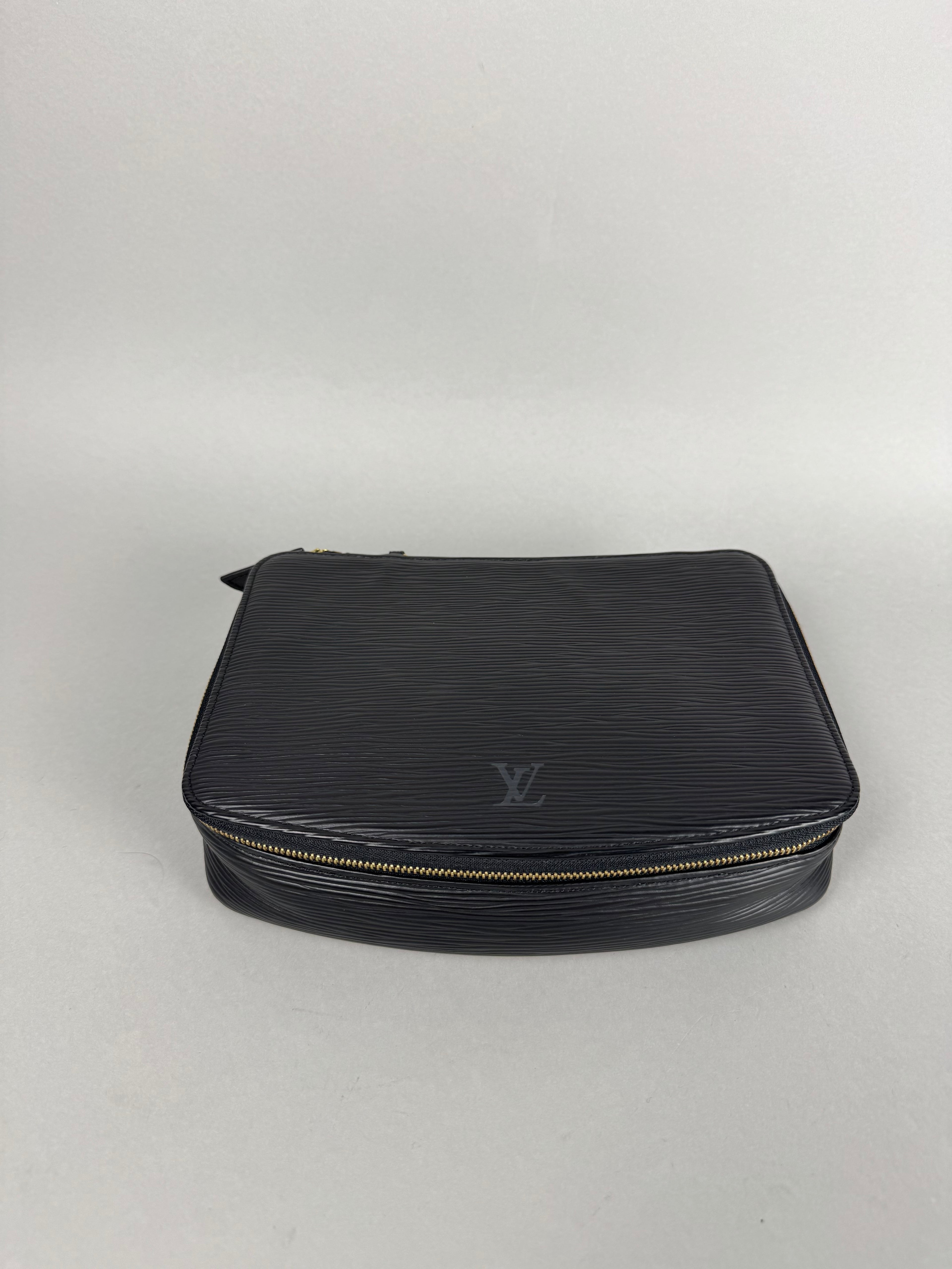 Louis Vuitton Epi Leather Black Poche Monte-Carlo Jewelry Case Noir
