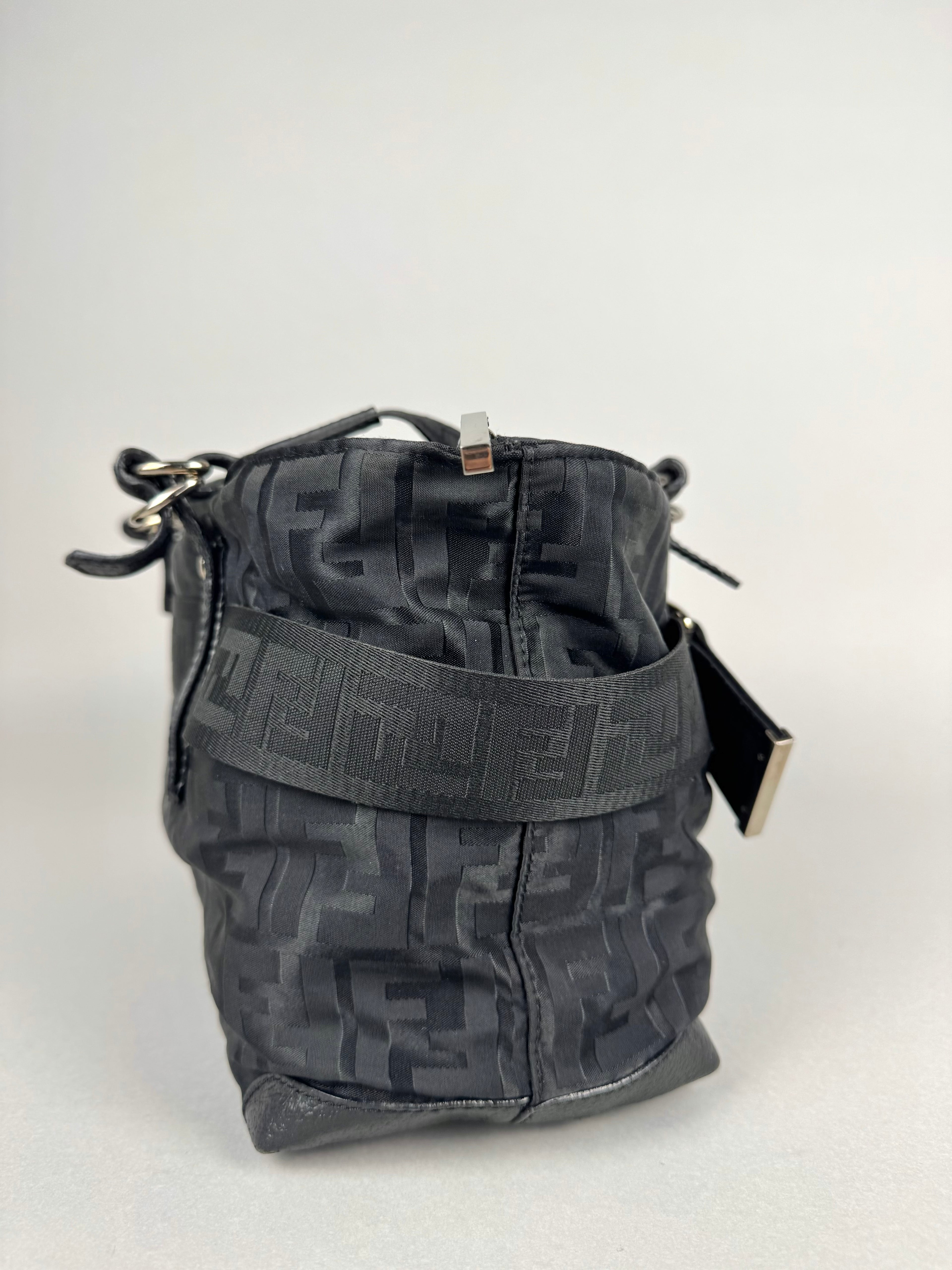 Fendi Monogram Zucca Zip Code Shoulder