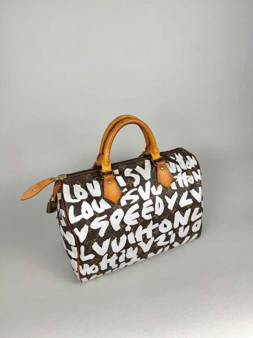 Louis Vuitton Speedy 30 Grafitti White Stephen Sprouse