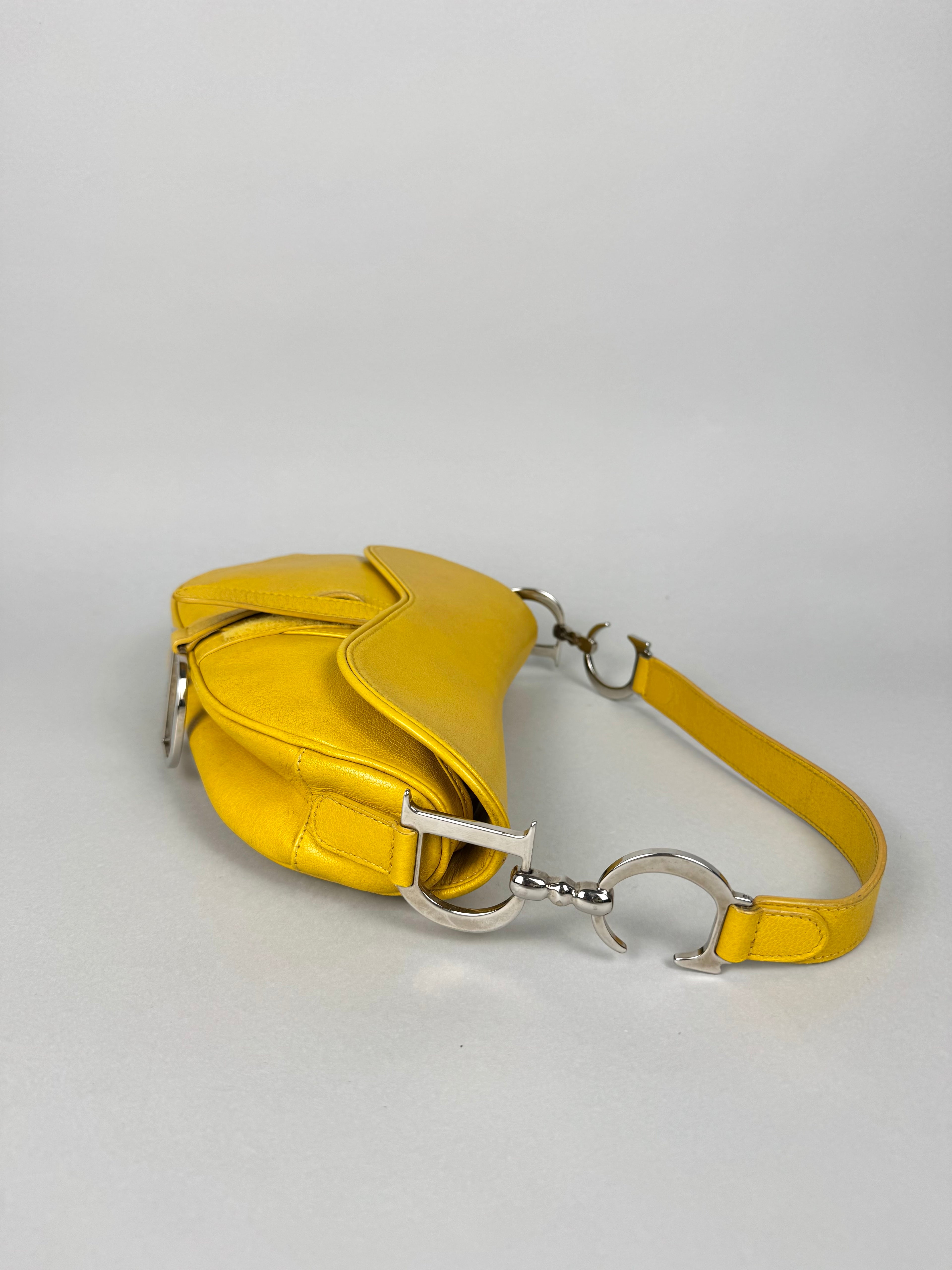 Christian Dior Saddle Yellow Leather