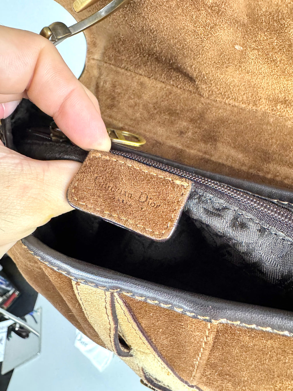 Christian Dior Pony Hair Saddle
