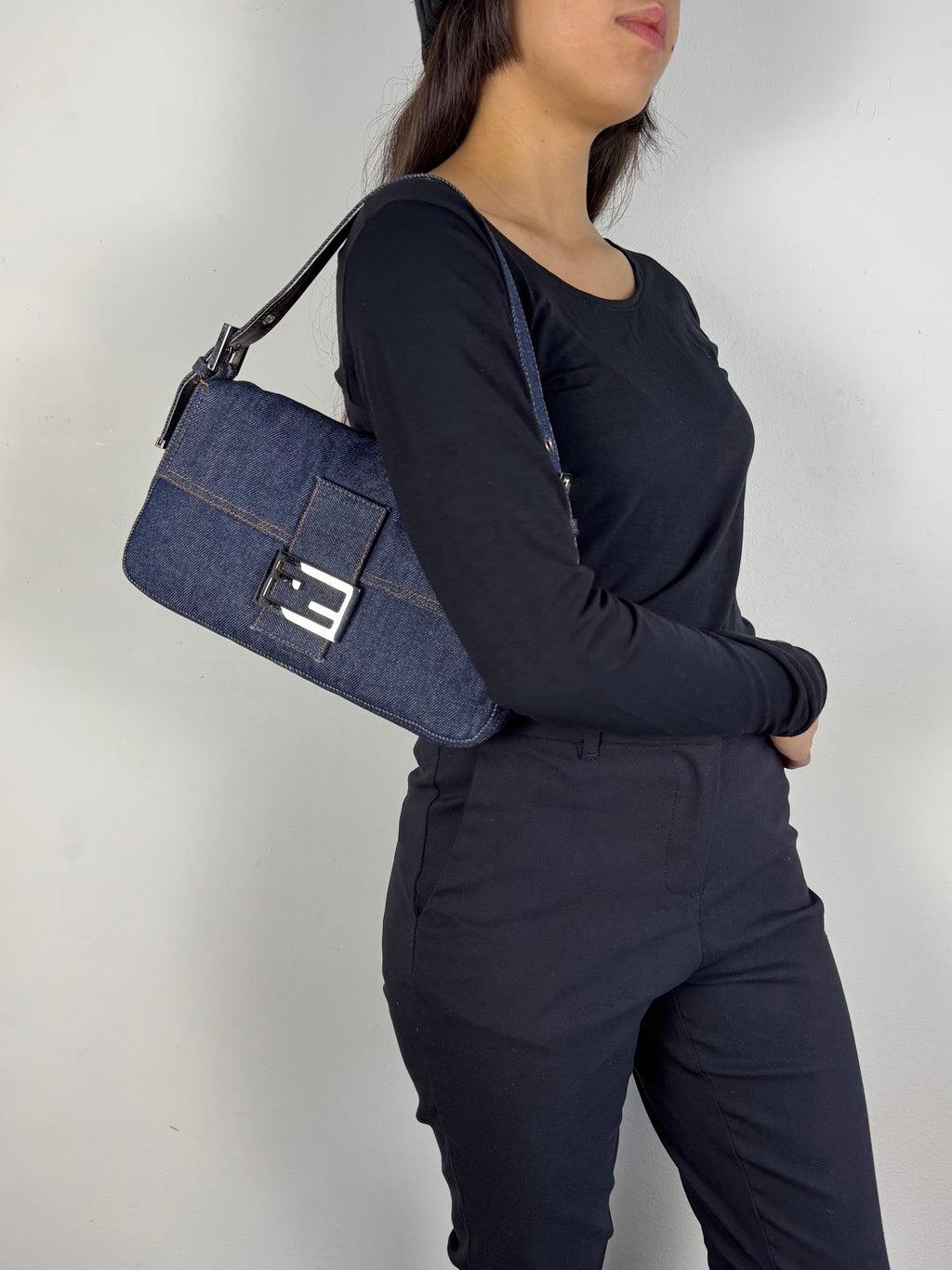 Fendi Baguette Denim