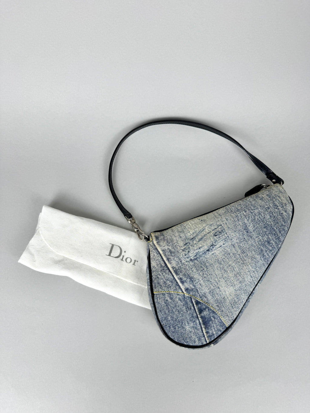 Christian Dior Mini Saddle Denim