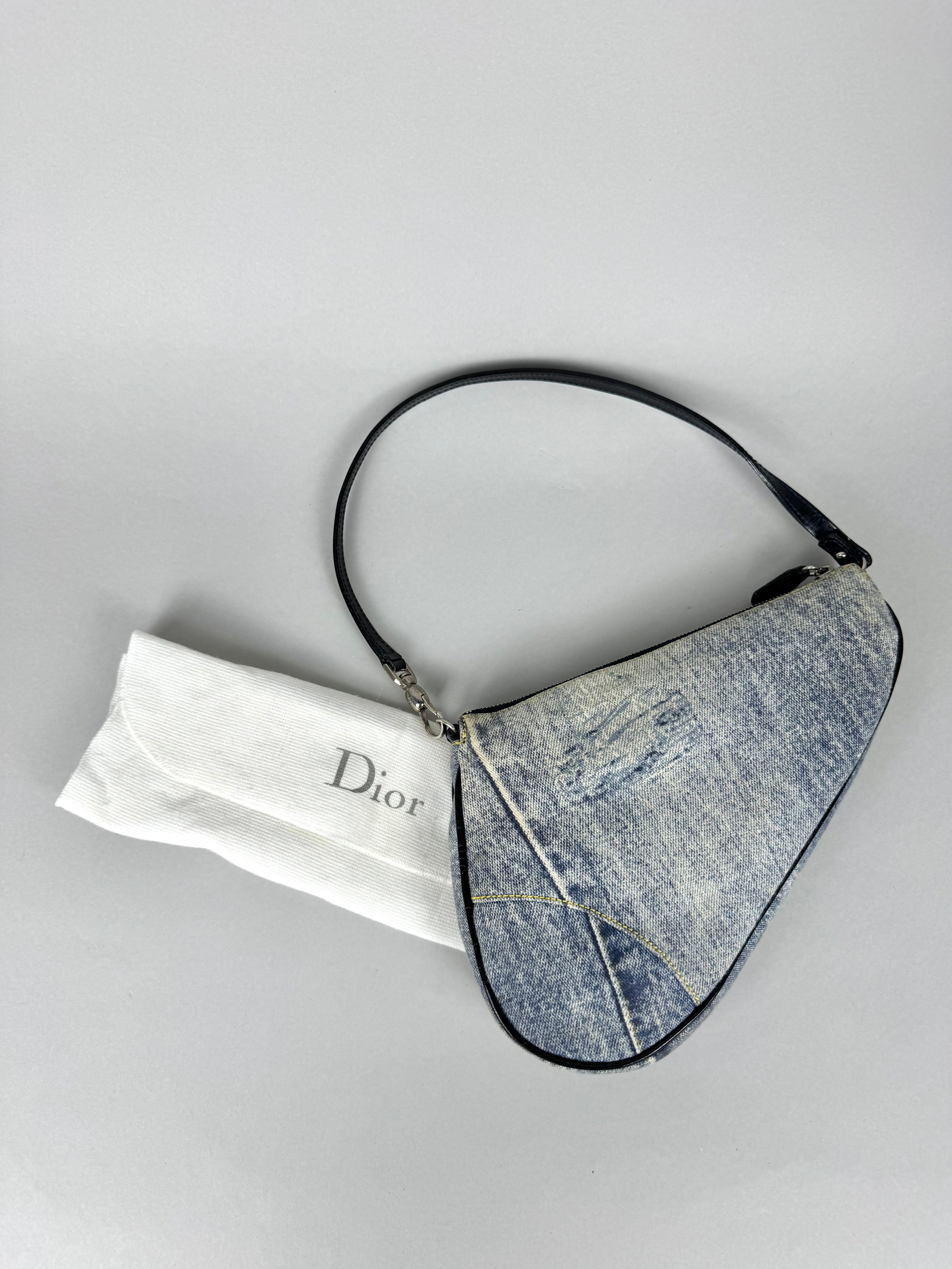 Christian Dior Mini Saddle Denim
