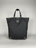Gucci Black Monogram Abbey Tote Bag