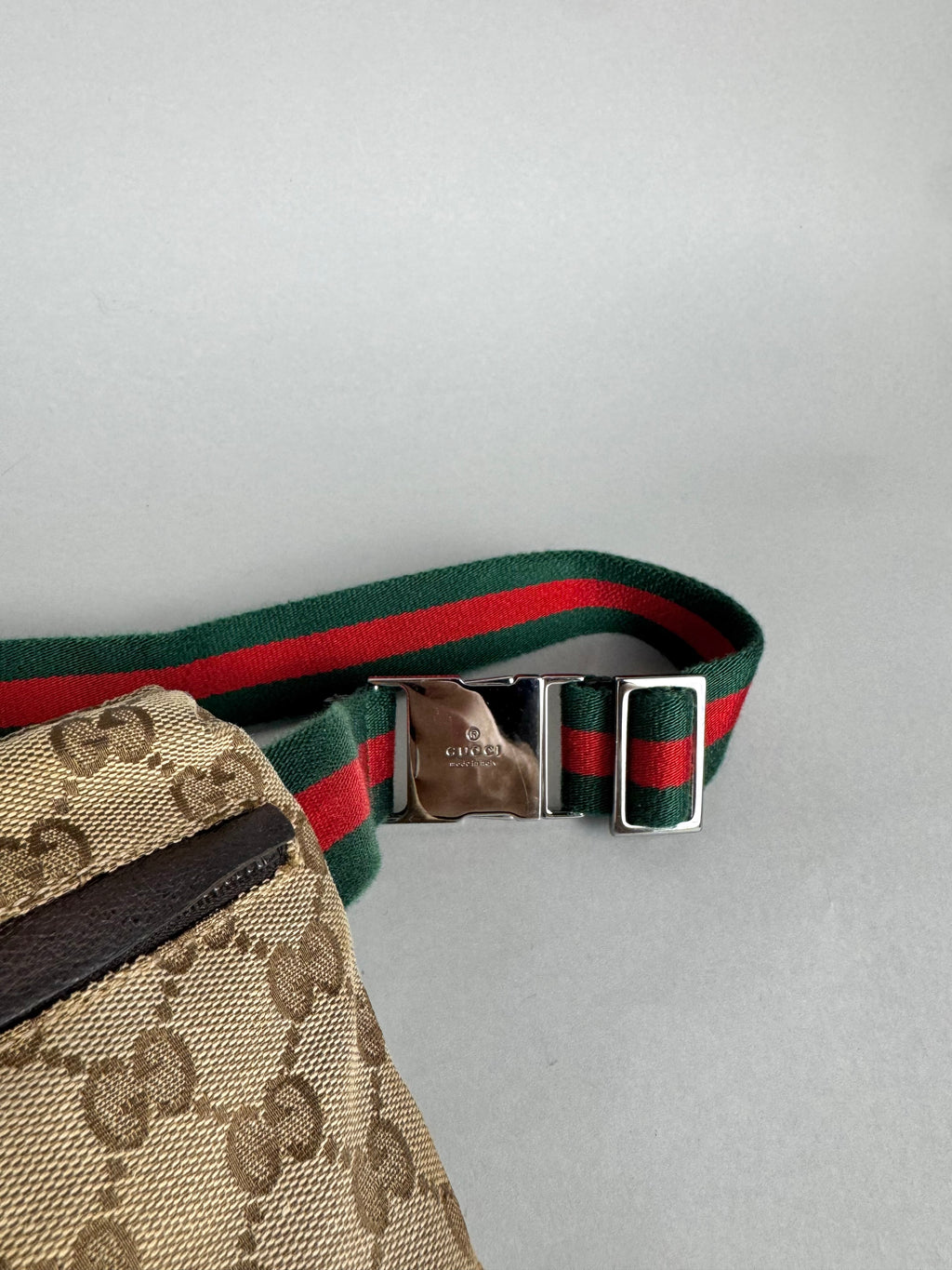 Gucci Monogram Double Pocket Belt