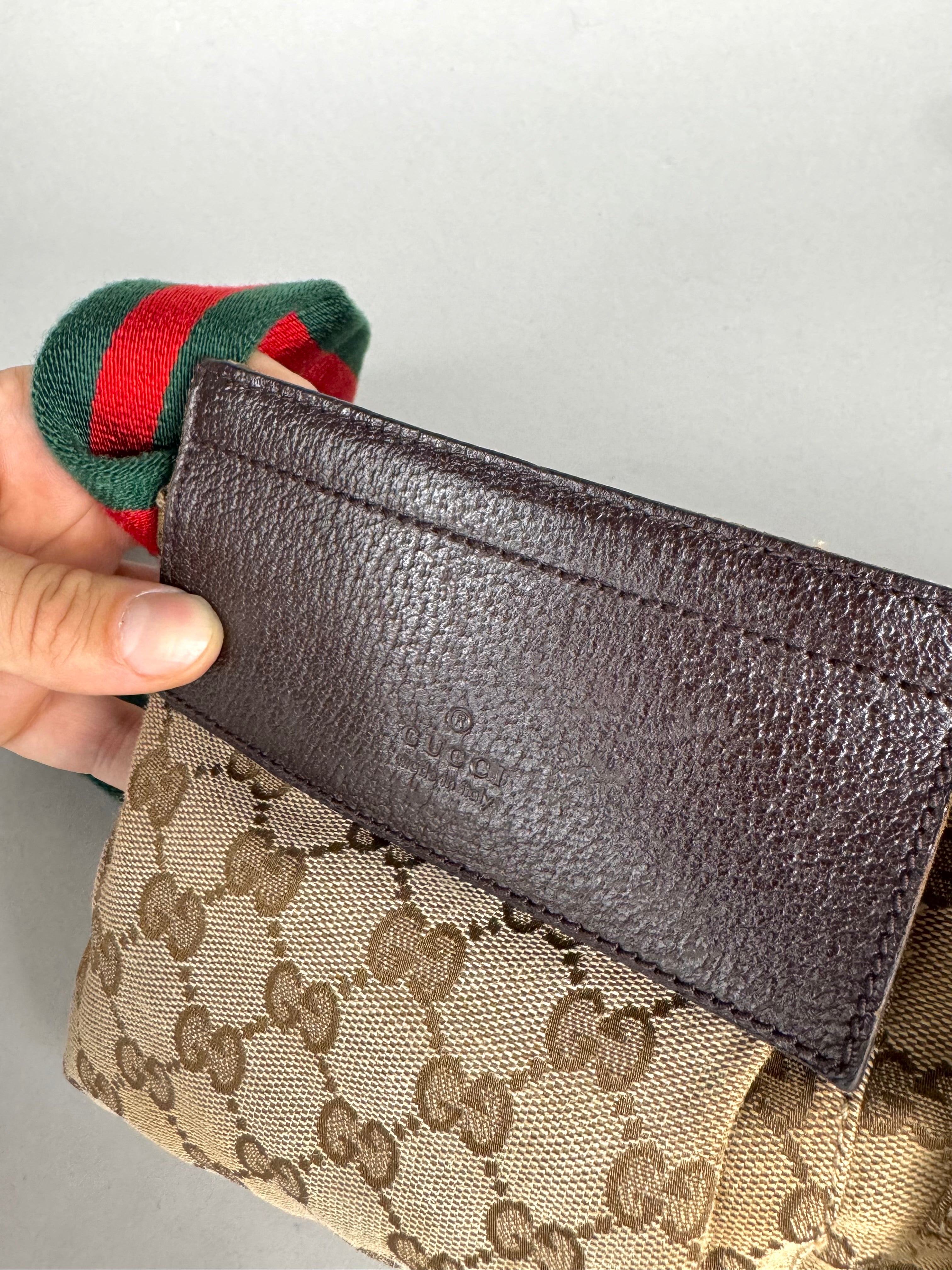 Gucci Monogram Double Pocket Belt