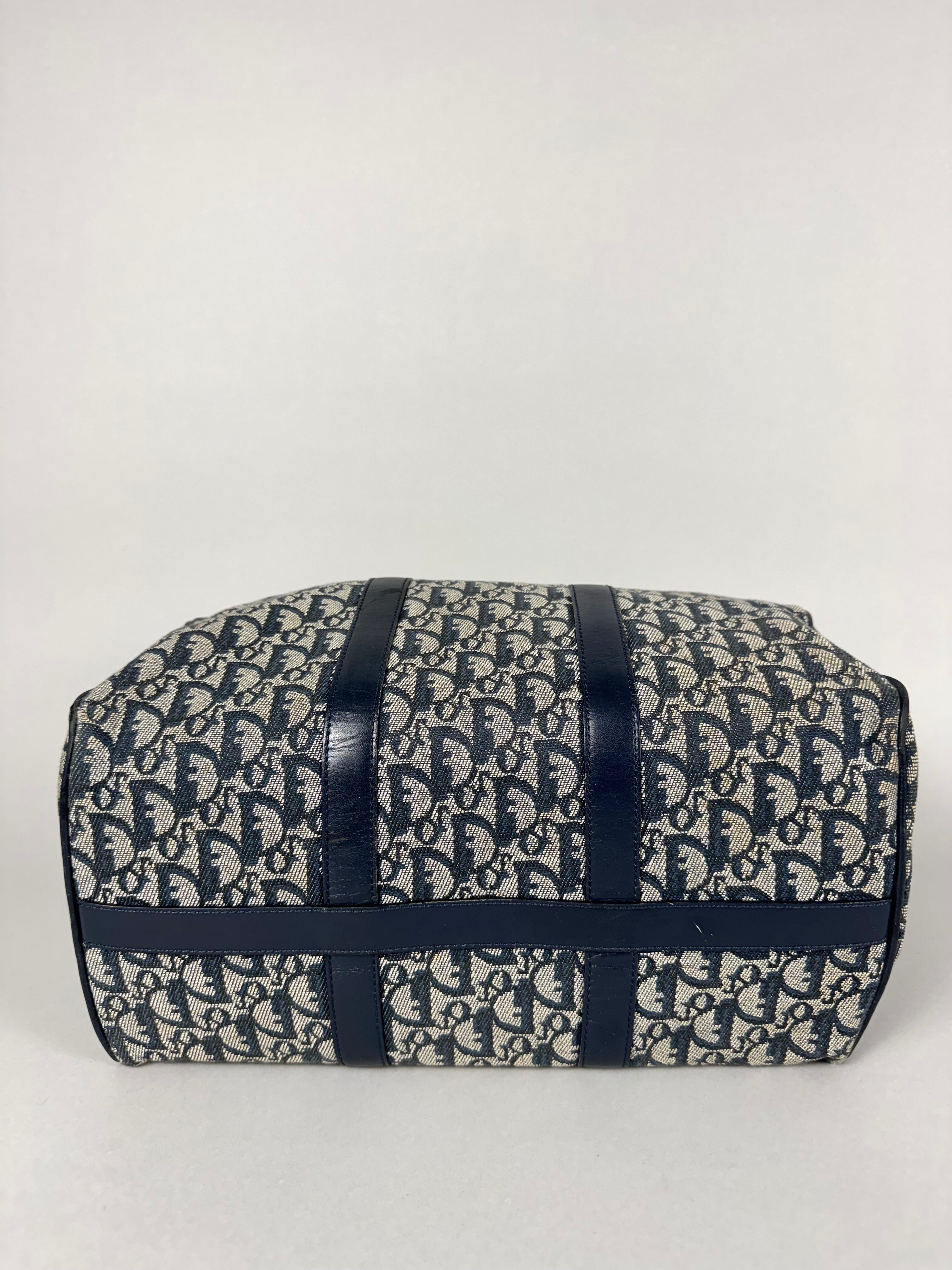 Christian Dior Monogram Trotter Boston Navy