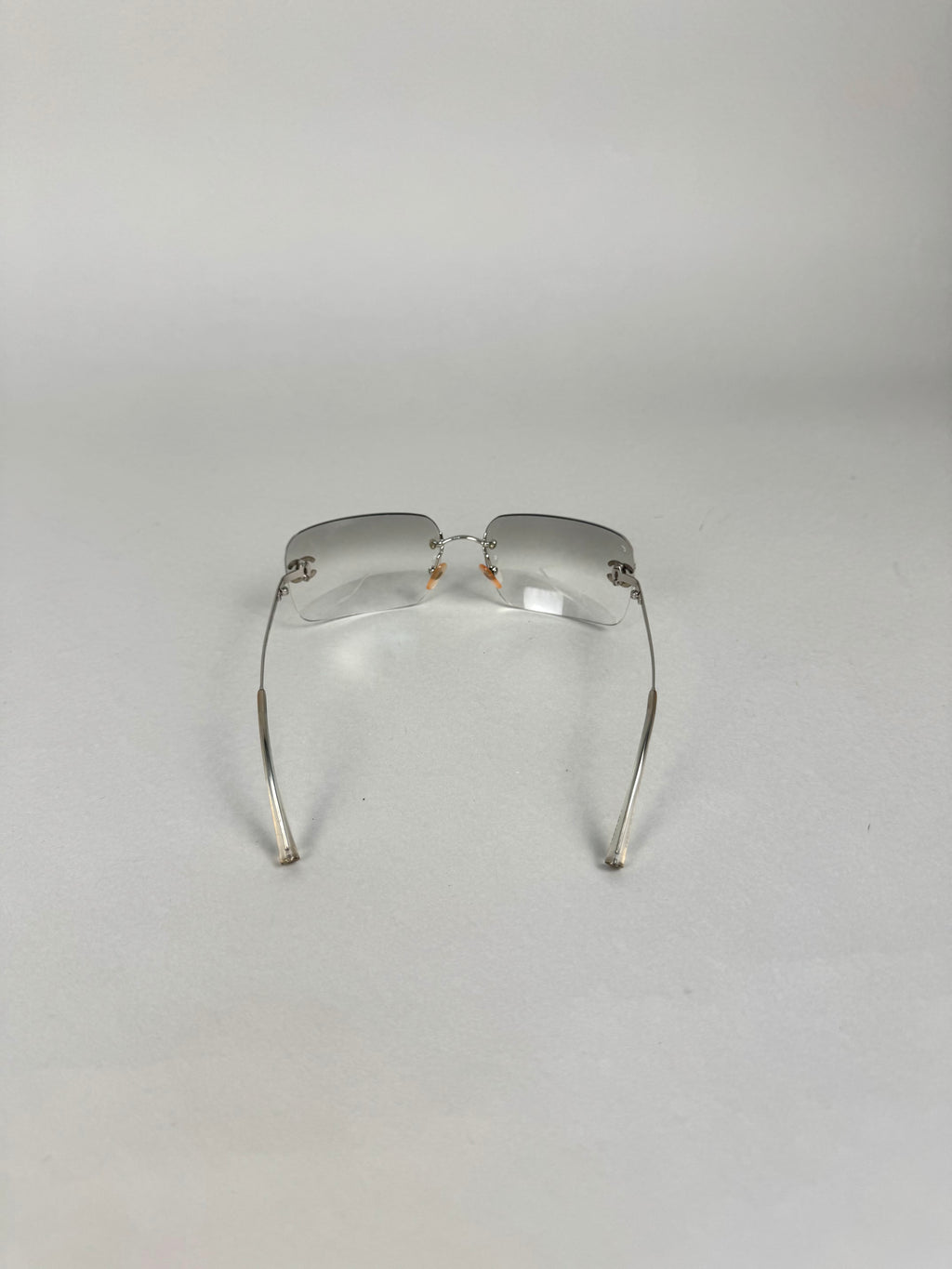 Chanel Crystal Logo Transparent Sunglasses