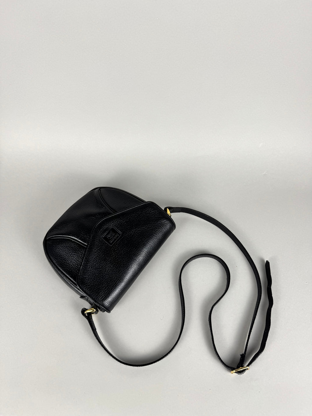 Burberrys Calfskin Black Leather Crossbody