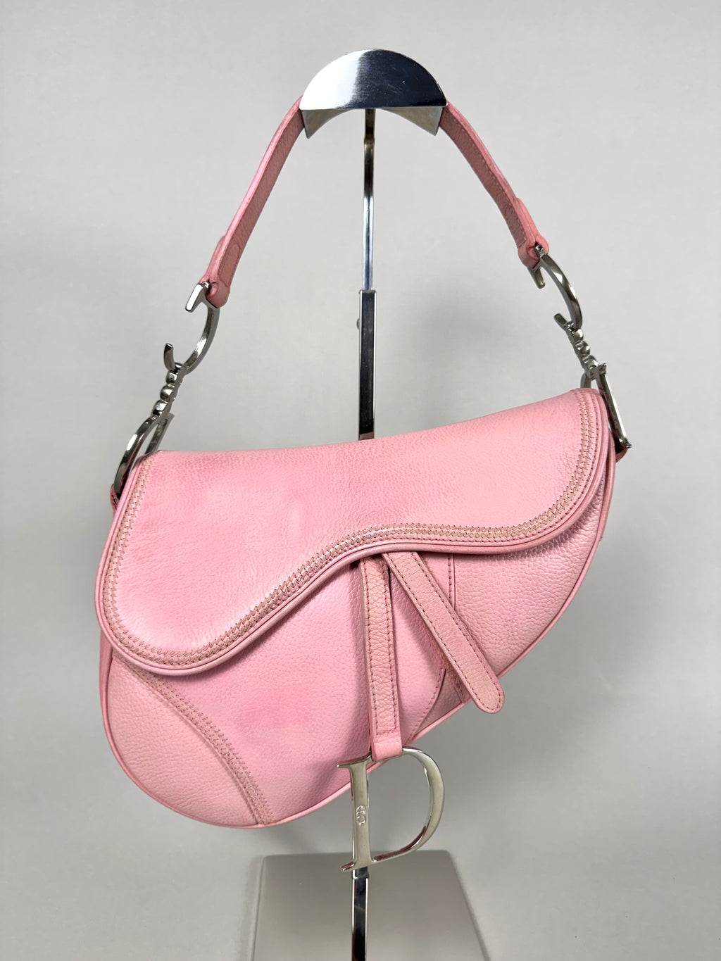 Christian Dior Saddle Pink Leather