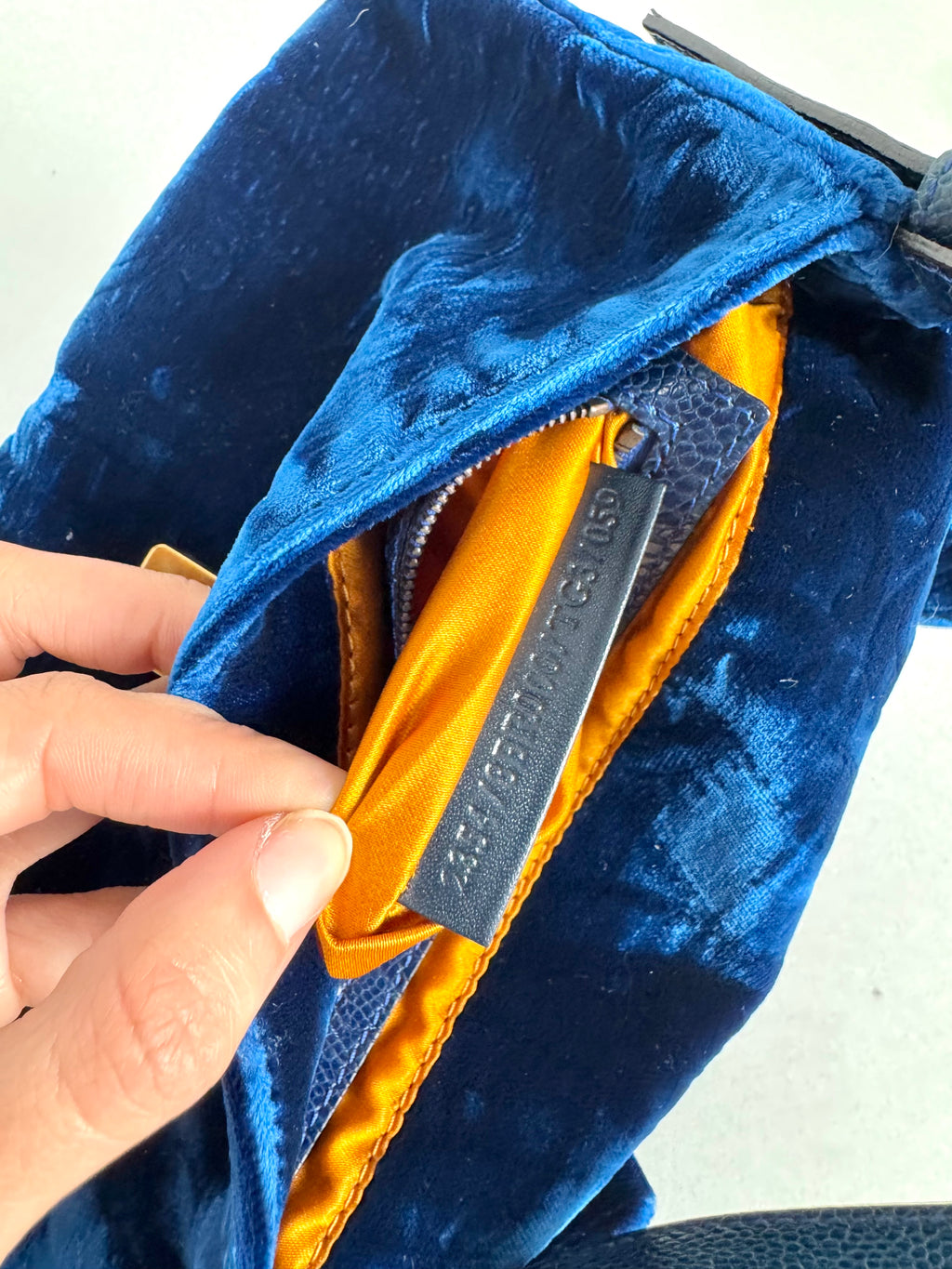 Fendi Baguette Blue Velvet