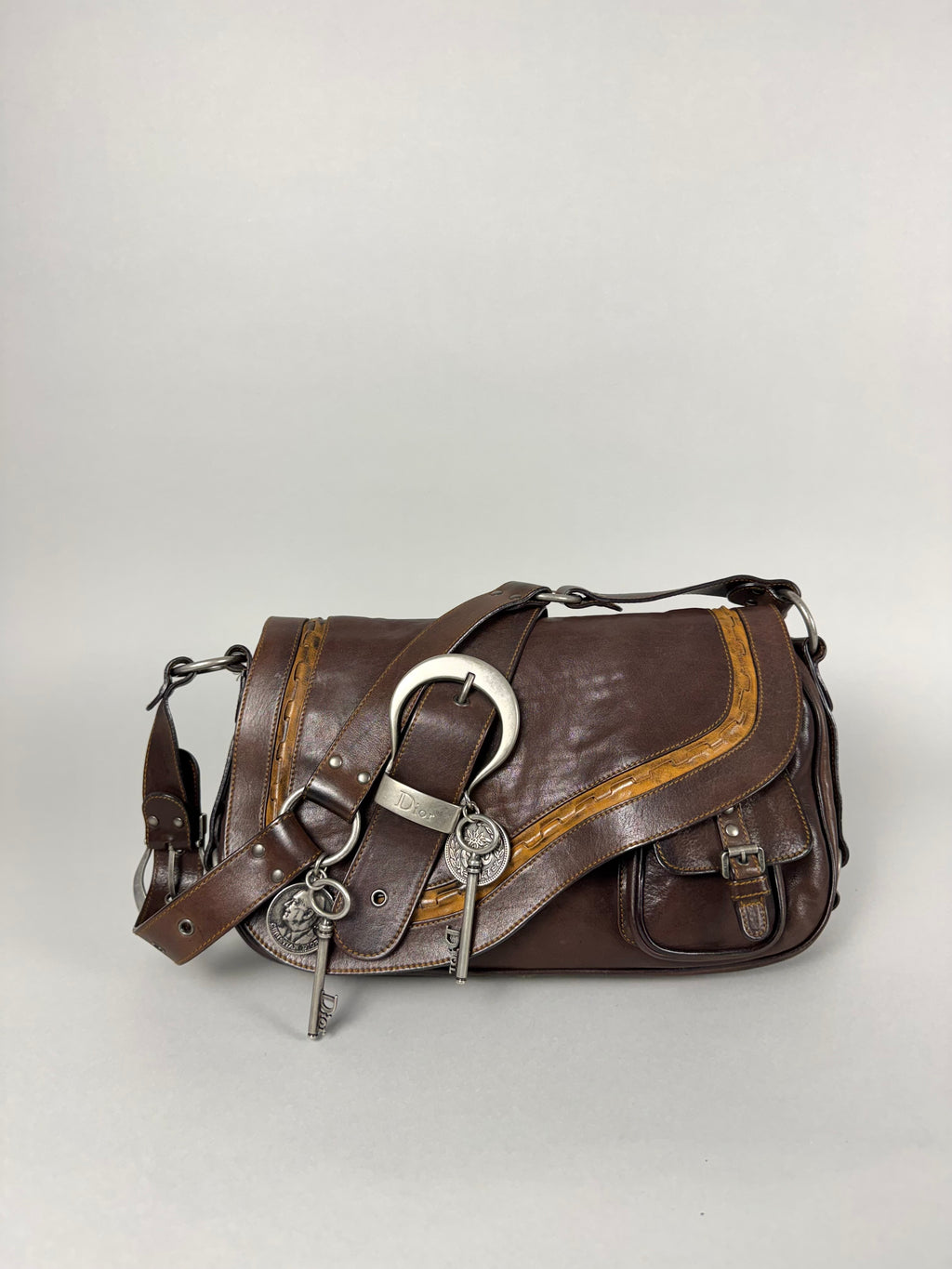 Christian Dior Gaucho Leather Brown