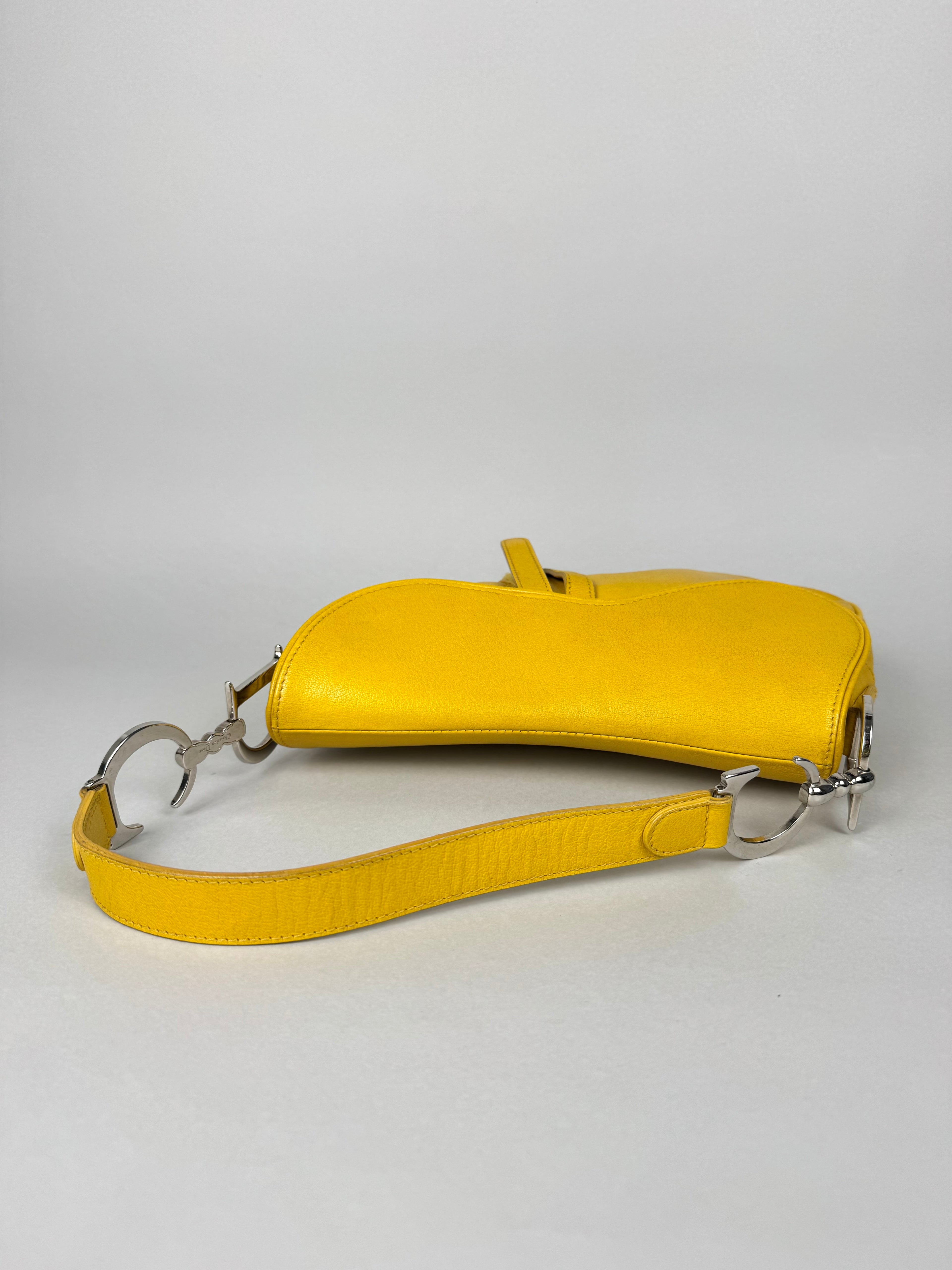 Christian Dior Saddle Yellow Leather
