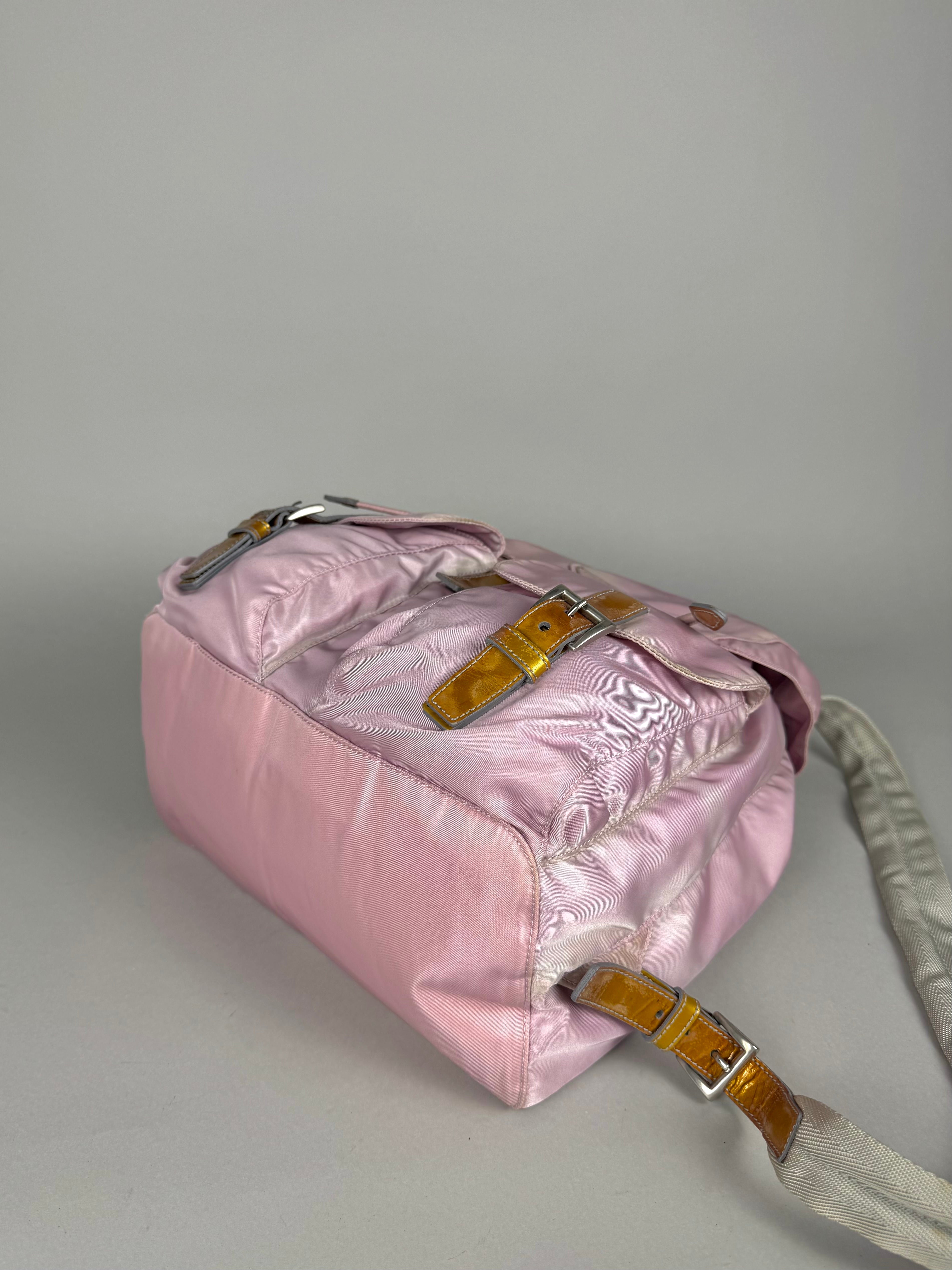 Prada Nylon Baby Pink Backpack Medium