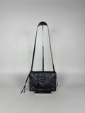 Balenciaga Black Calfskin Leather Papier Zip-Around Triple Bag