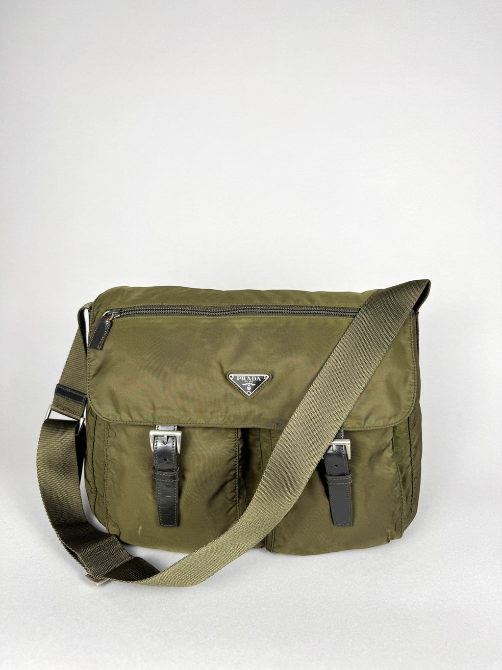 Prada Nylon Green Messenger