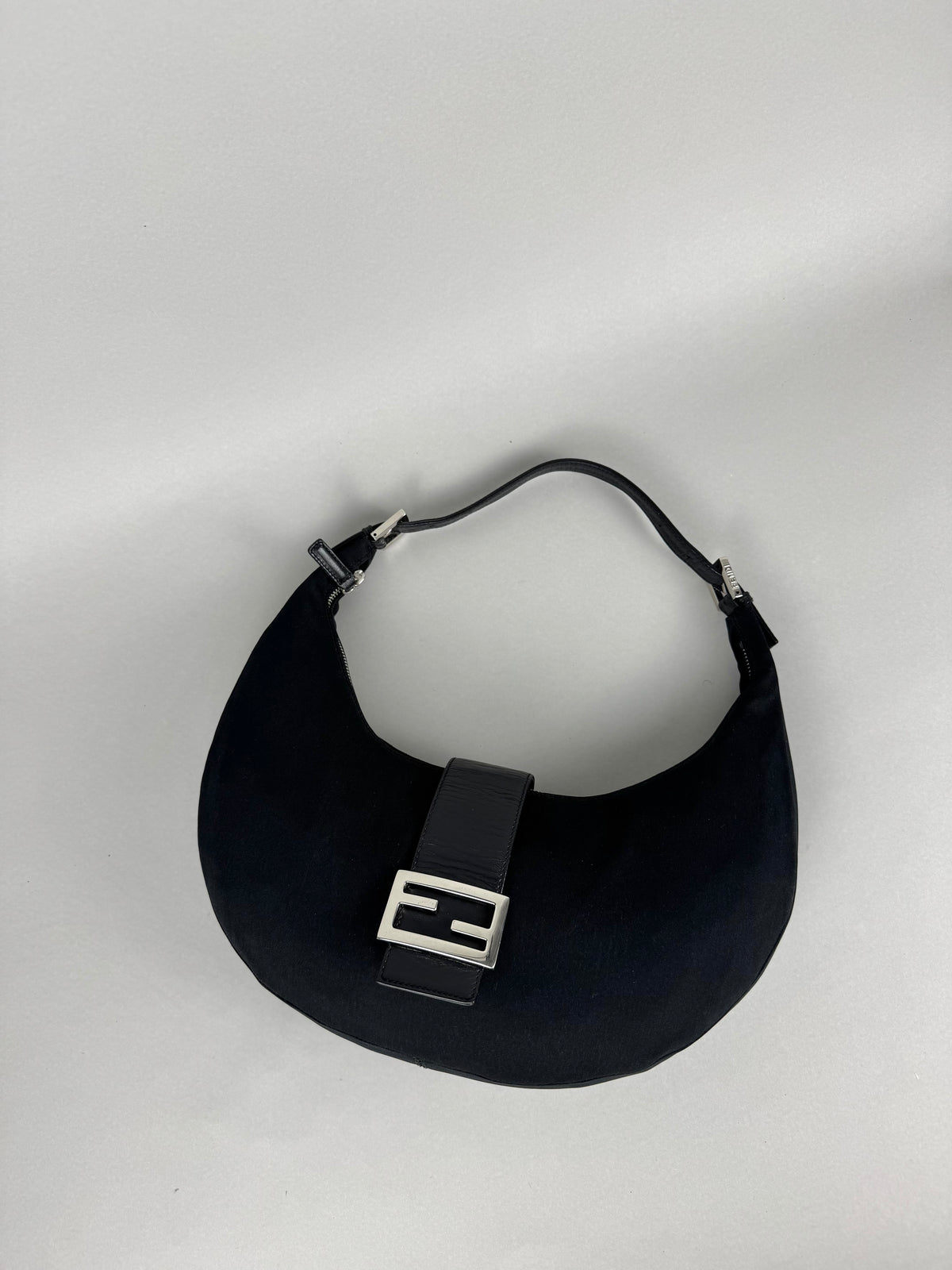 Fendi Half Moon Croissant Black